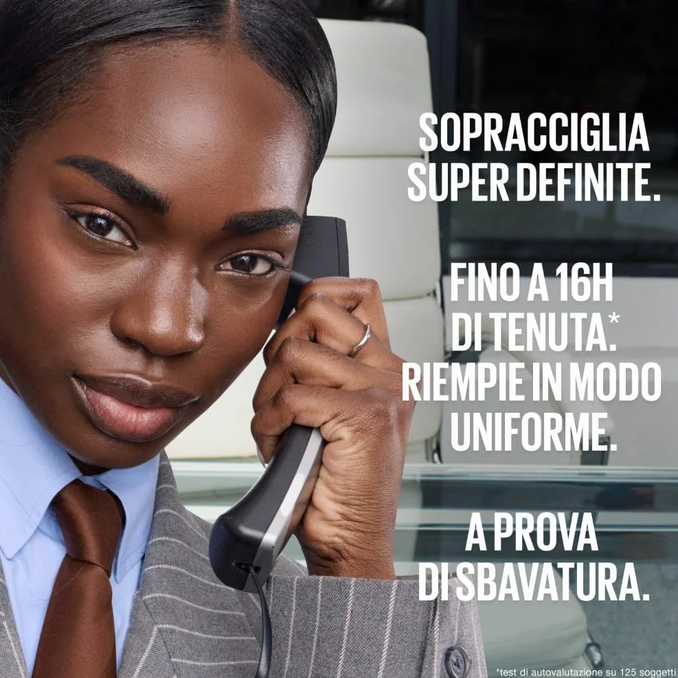 Maybelline New York Matita per Sopracciglia, Sopracciglia Definite, Formula Che Non Si Sfalda, Con Punta di Precisione e Pettinino, Brow Ultra Slim, Tonalità Deep Brown, 7,2 g