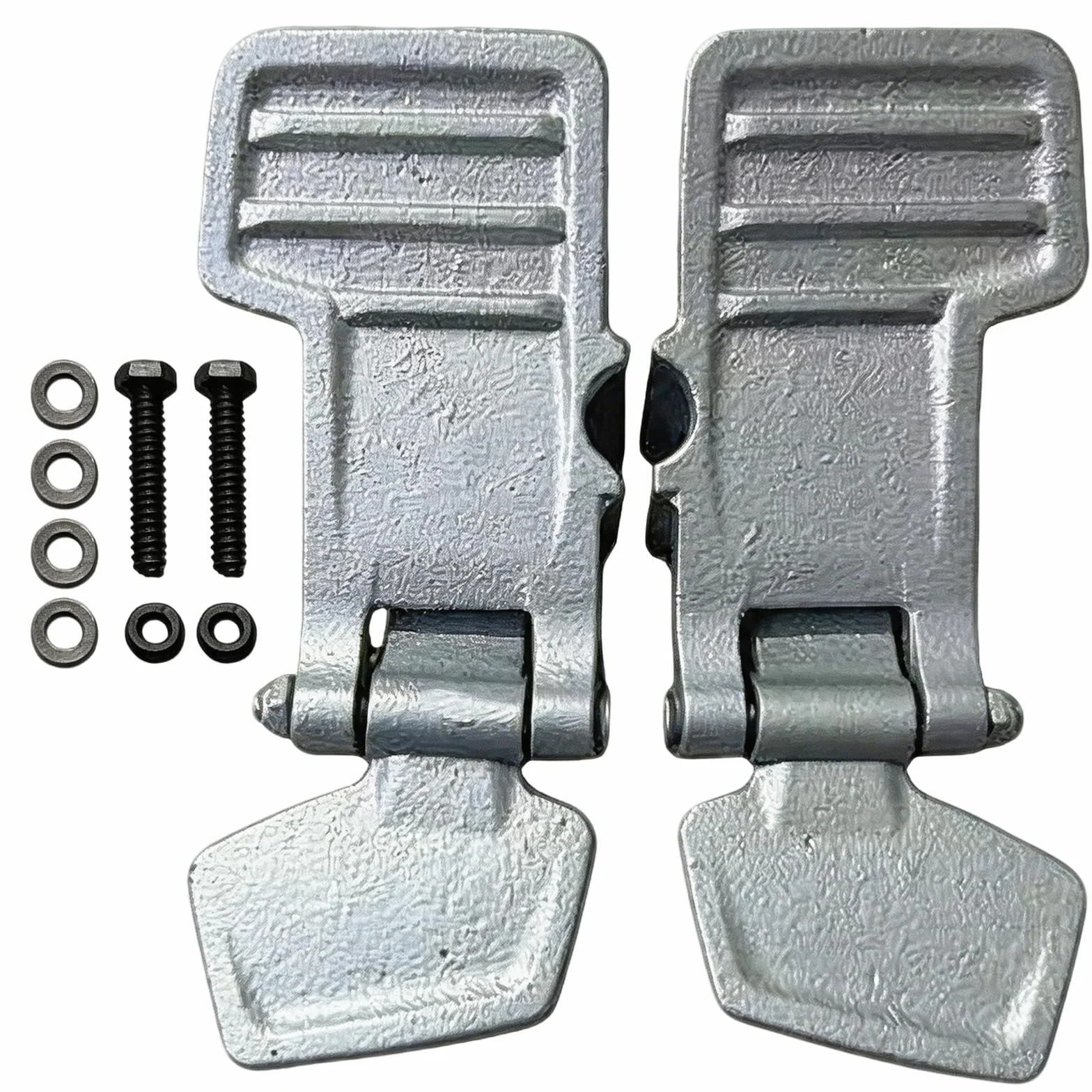 Pedali per Miniescavatore 2 Pezzi Piastra Poggiapiedi Ghisa Asta 18 mm Coppia Destro Sinistro