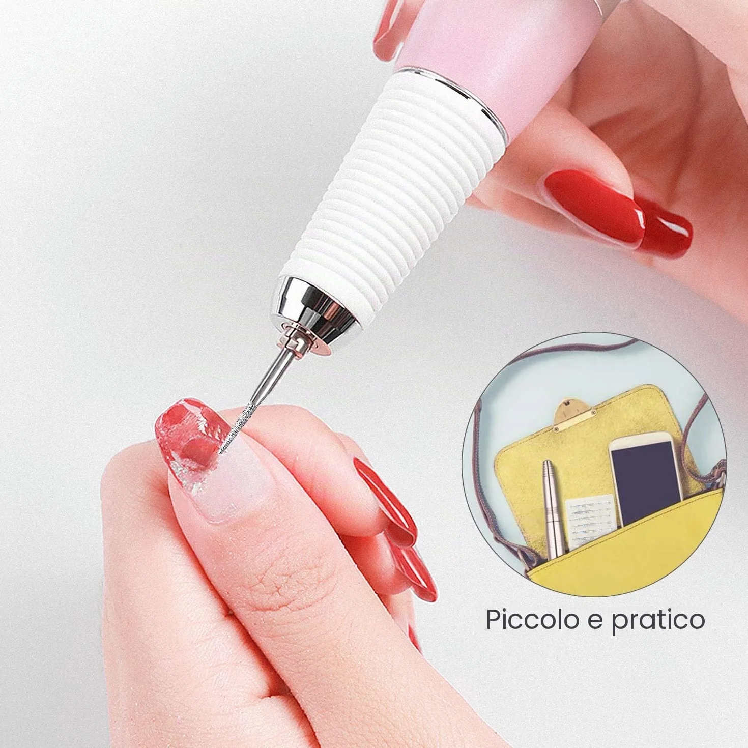 Punte Fresa Unghie per Manicure Elettrica Professionale - Punta da Trapano Accessori per Lucidatura e Rimozione Gel (10 Pezzi)