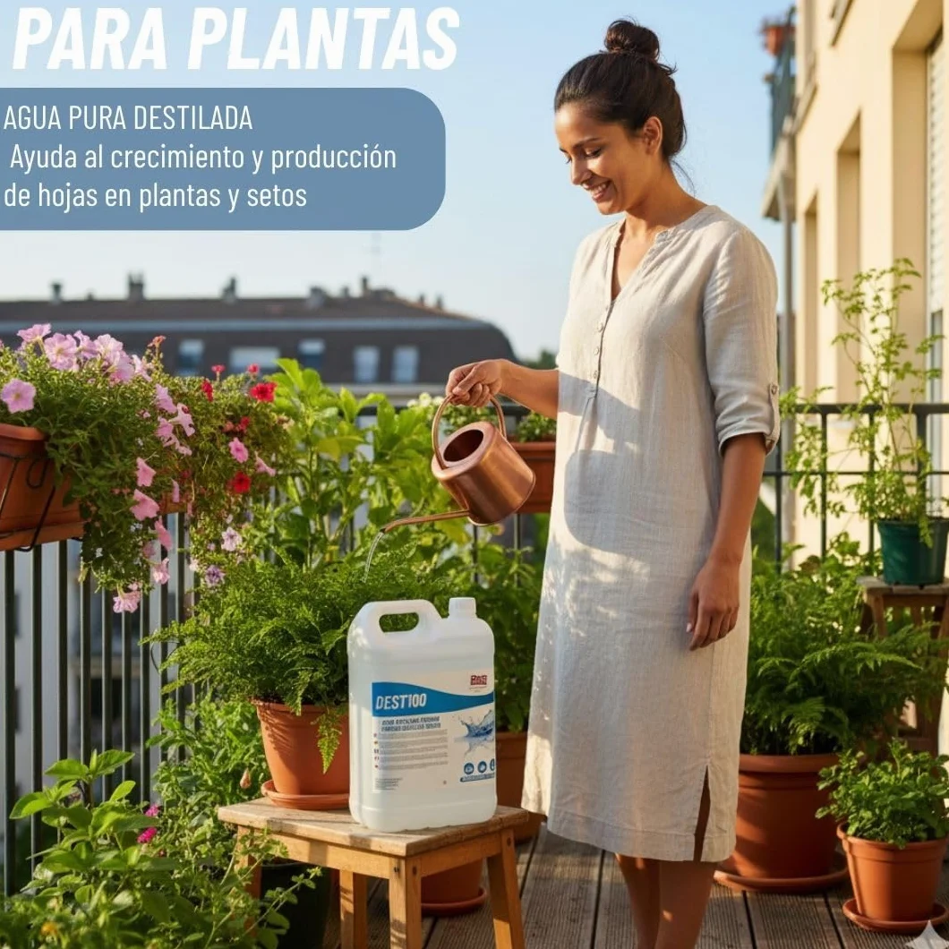 Acqua distillata pura 5L per batterie ferri da stiro umidificatori pulizia motori CPap laboratori demineralizzata deionizzata