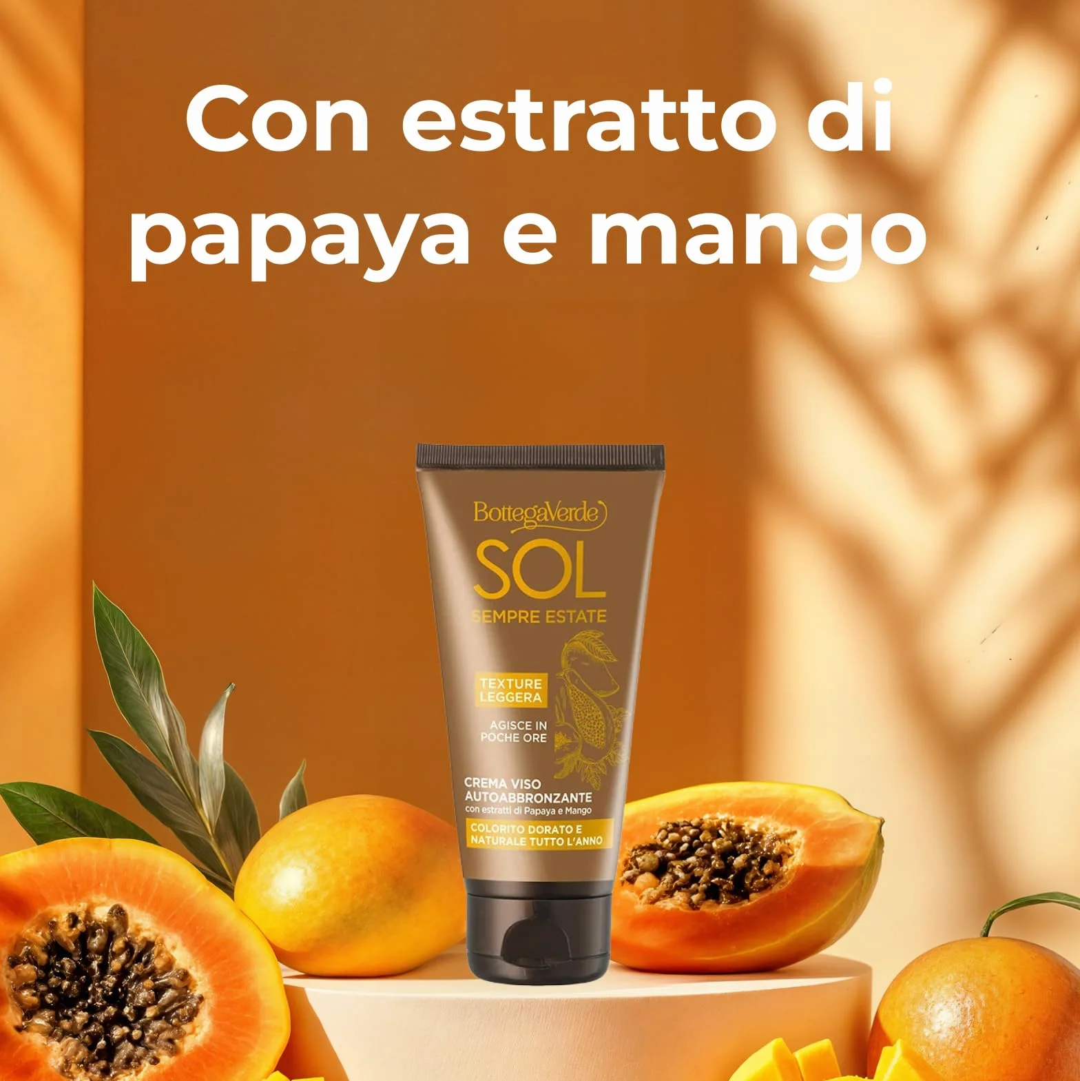 Bottega Verde Crema Autoabbronzante Viso Effetto Naturale 50 ml