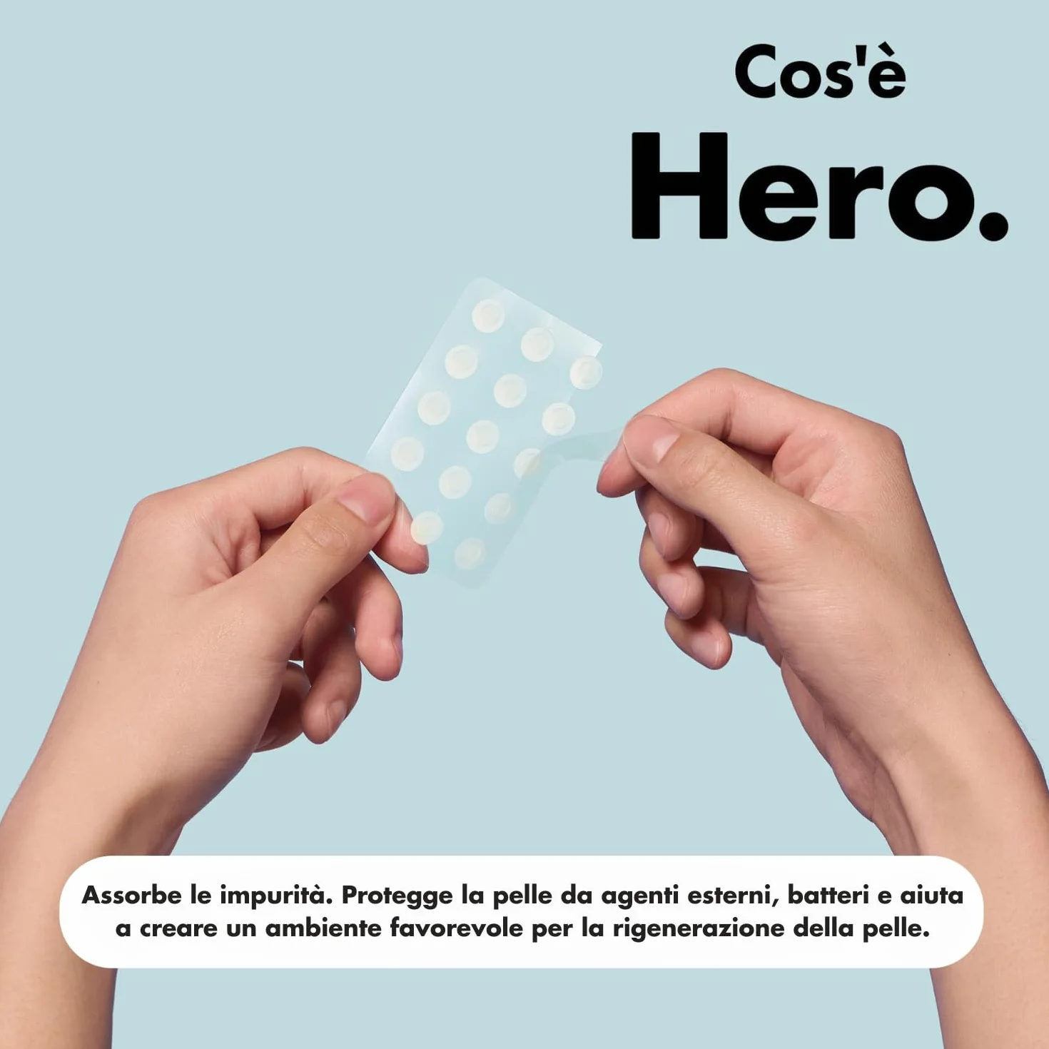Hero Mighty Patch The Original. Il Patch notturno contro i Brufoli. Assorbe le Impurità in 6-8 ore. È testato dermatologicamente. 36 cerotti idrocolloidali. Dispositivo medico