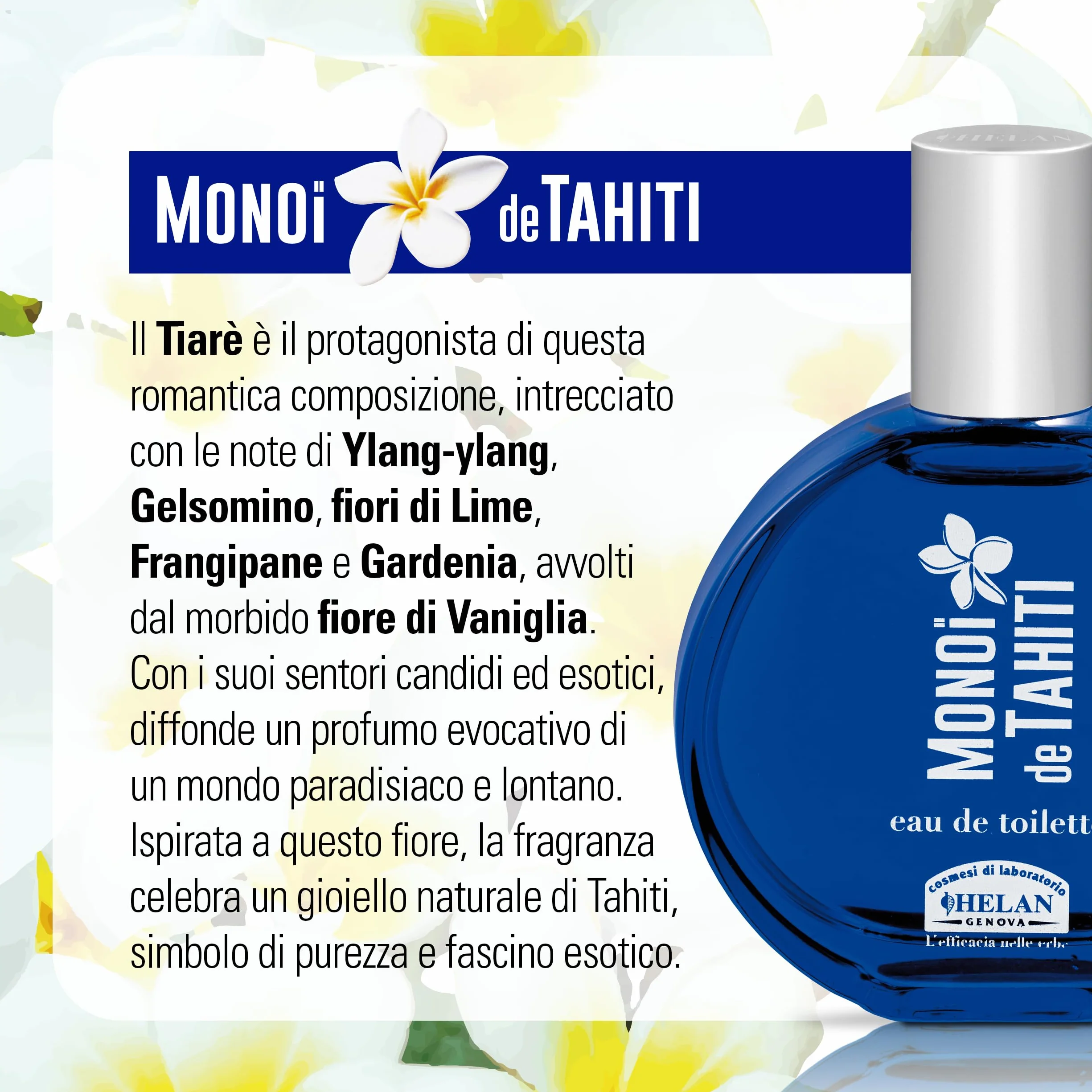 Helan Monoï de Tahiti Eau de Toilette Donna 50 ml