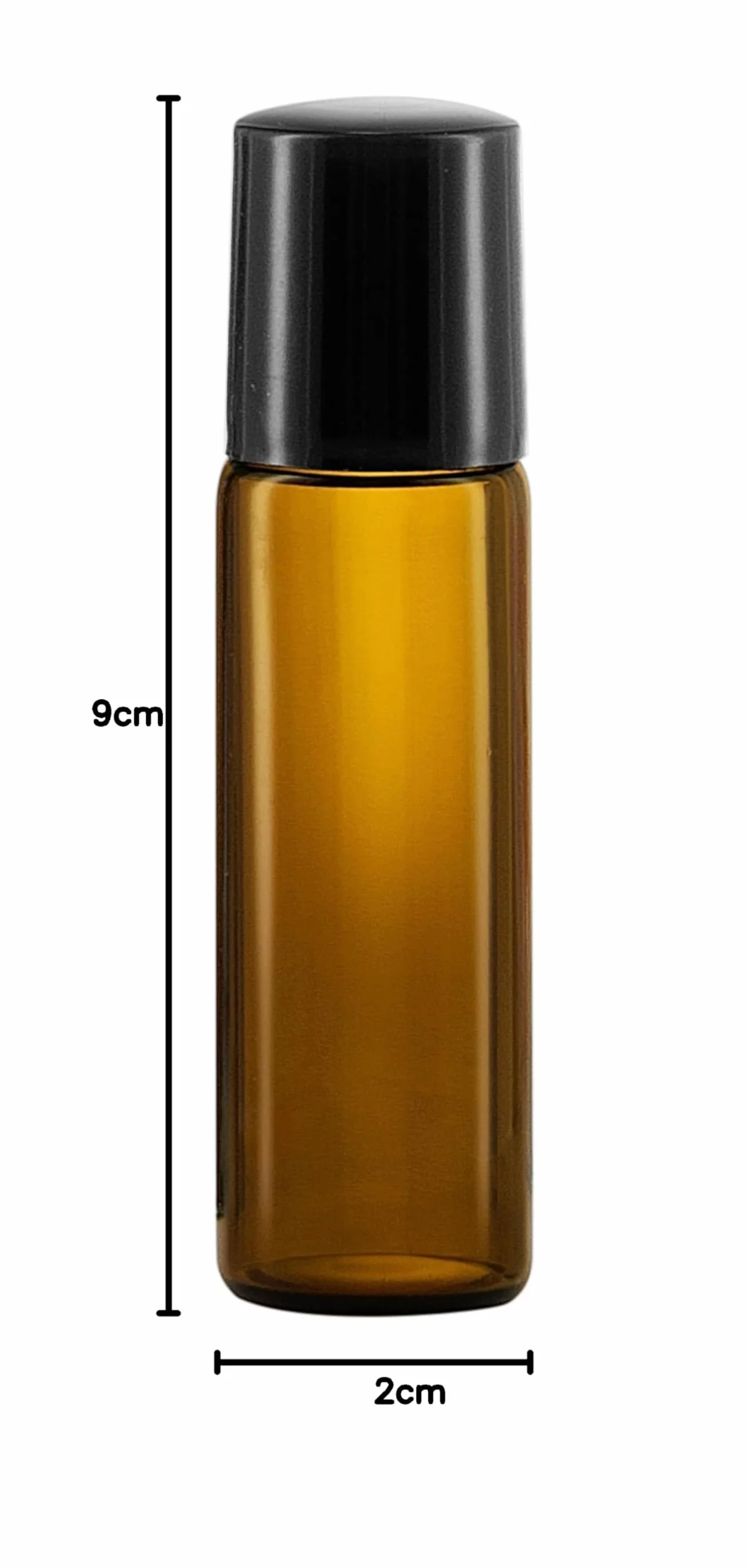 Bottiglie roll on oli essenziali 5ml - 5 confezioni di vetro ambrato riempibile per aromaterapia, profumi o massaggi