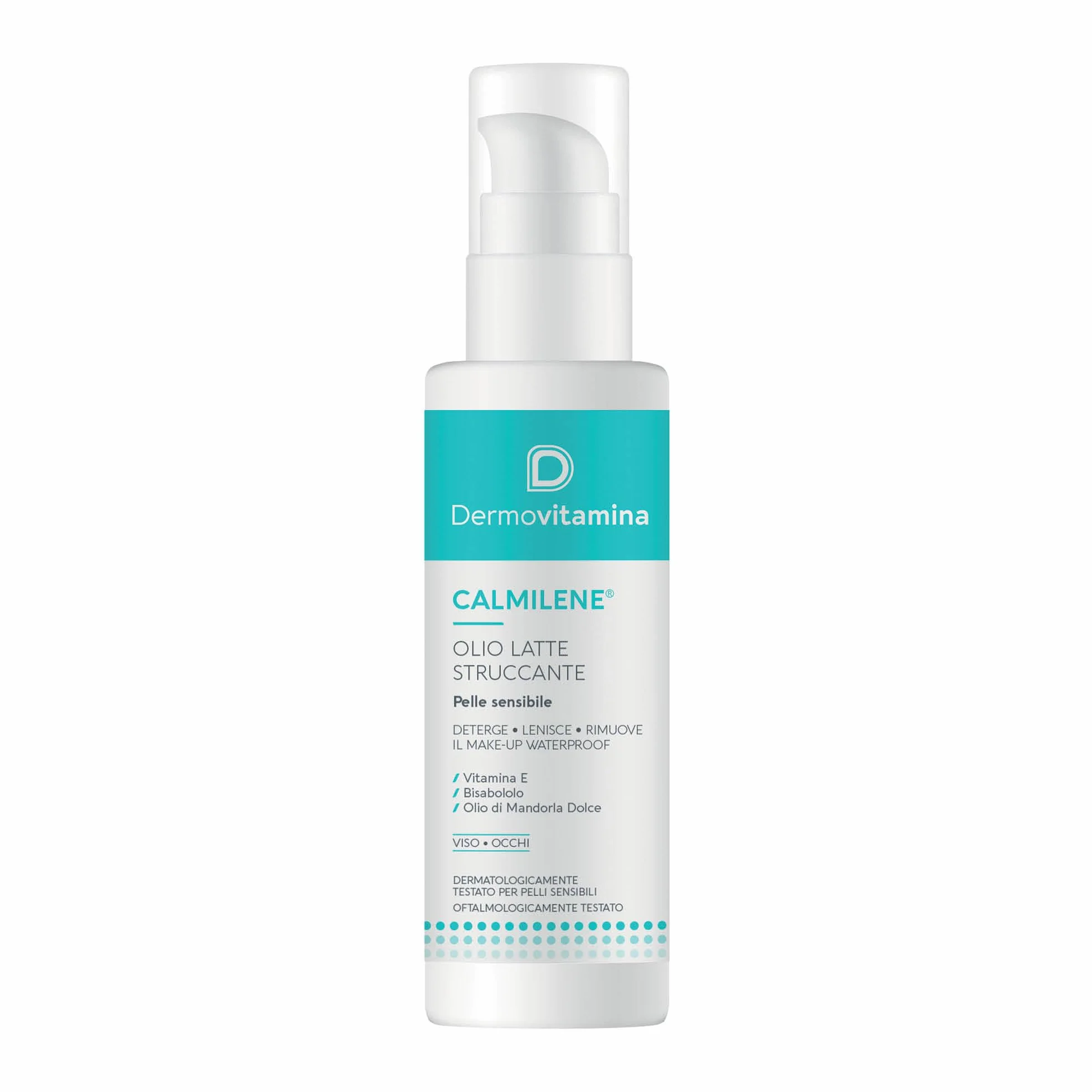 Dermovitamina Calmilene Olio Latte Struccante 100ml - Struccante Viso e Occhi Waterproof per Pelli Sensibili