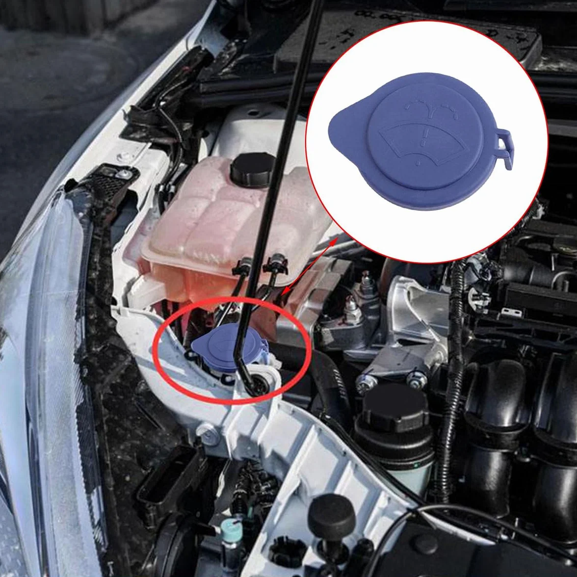 Tappo Universale Tergicristallo Auto Coperchio Bottiglia Rondella 2 Pezzi Morbido