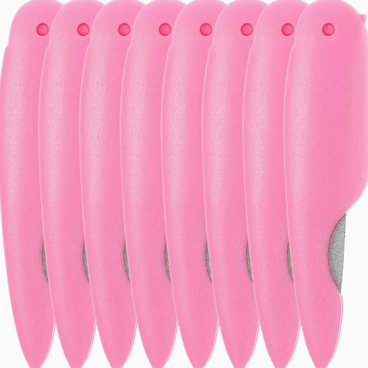 Lima per Unghie Pieghevole in Metallo, 8 Pezzi, Piccola Lima per Manicure e Pedicure, Lavabile e Doppia Faccia, Strumenti per Lucidare le Unghie