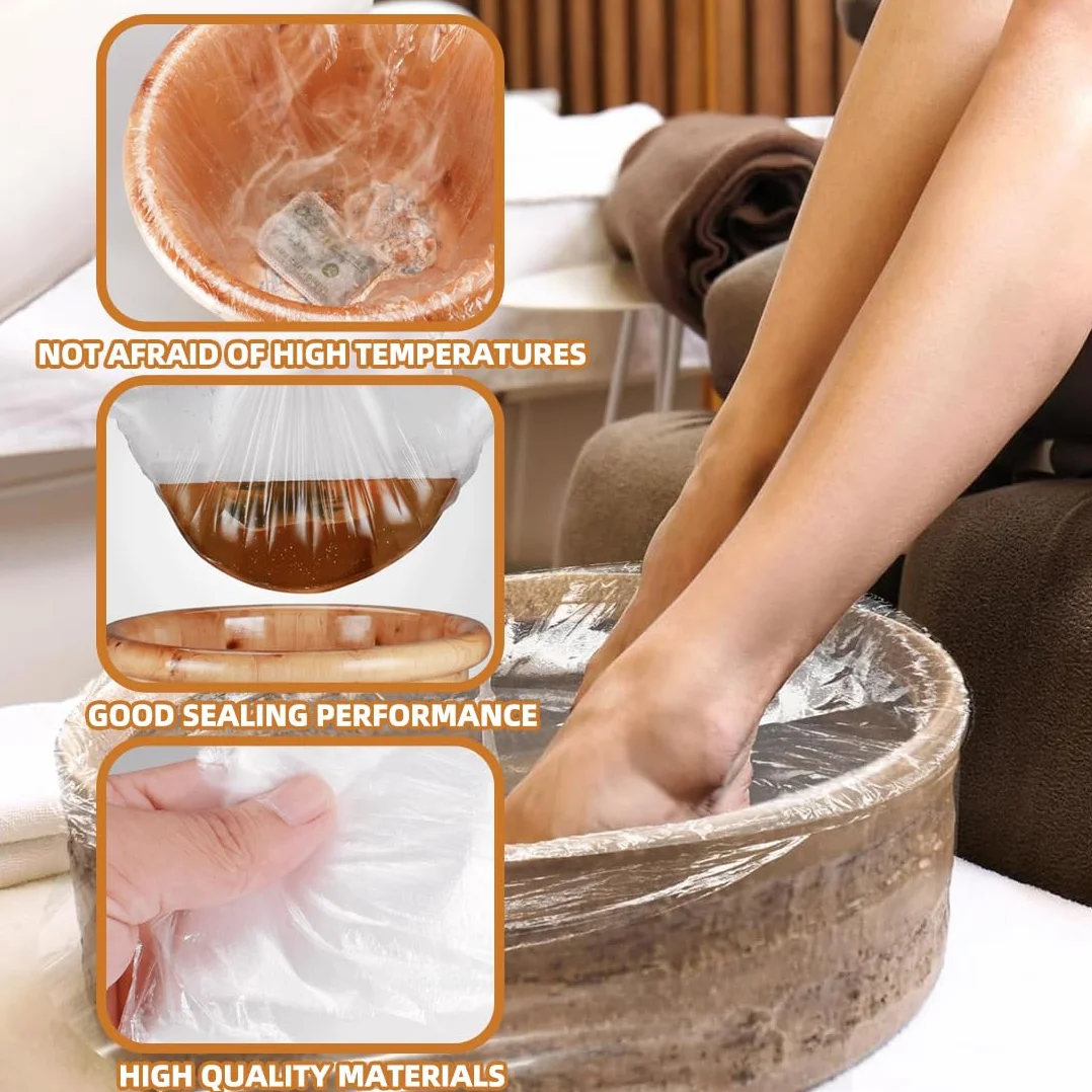 80 Pz Fodere per Pedicure Portatili Monouso – Adattabili a Pediluvi Spa, Compatibili con Pediluvi Singoli, Doppi e Secchi