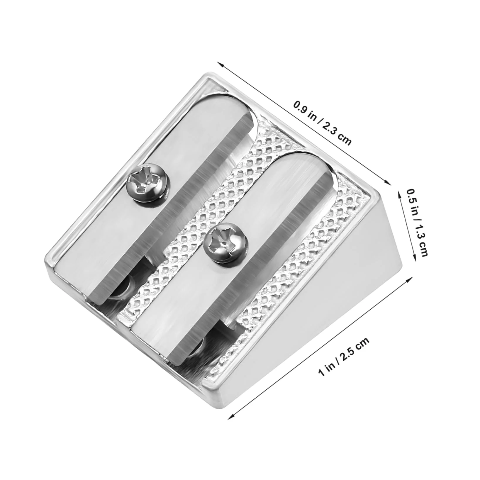 5 Set Di Temperamatite Manuali in Metallo Temperamatite A Doppio Foro Mini Temperamatite Per Accessori Da Scrivania 16 Pezzi * 5