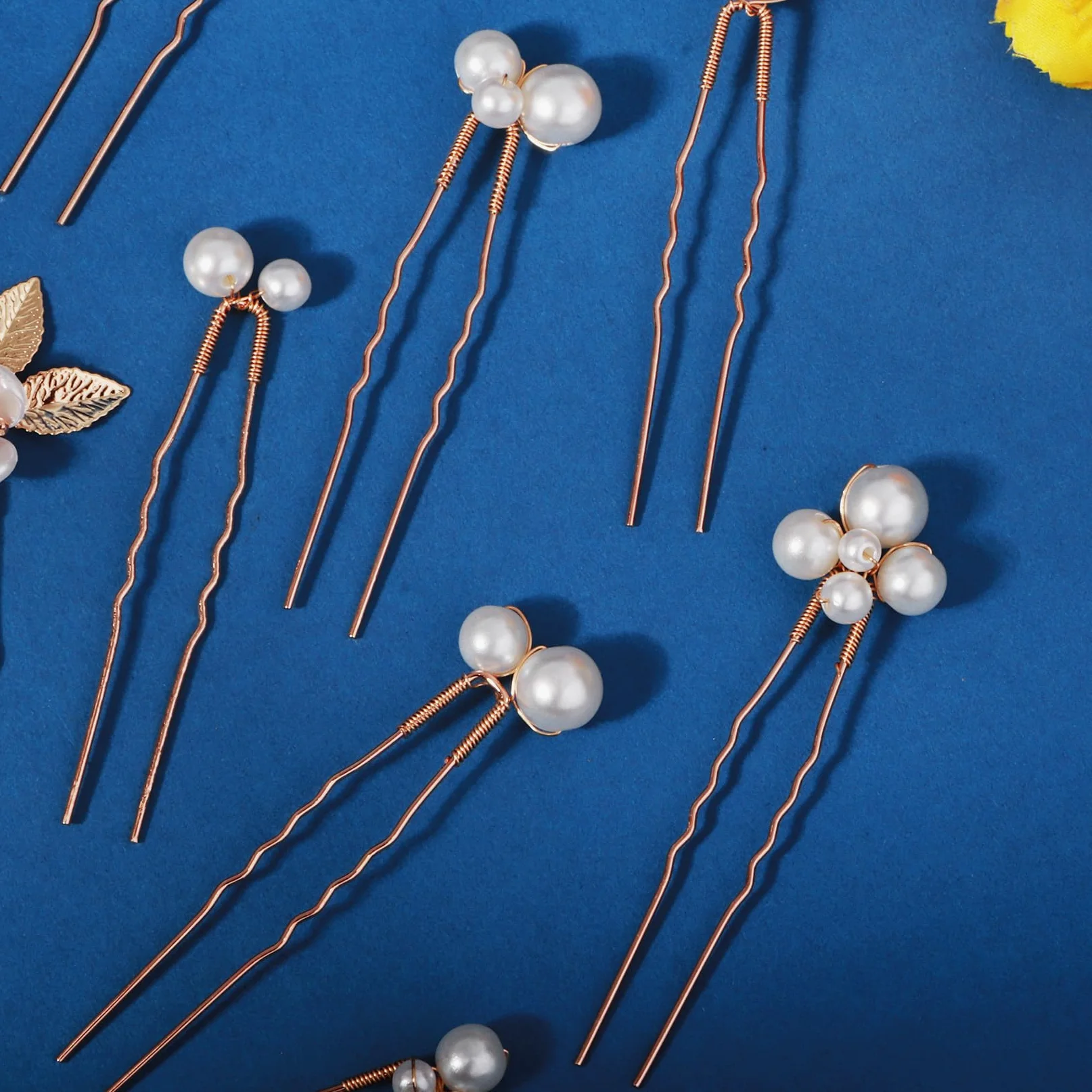 12 forcine per capelli da sposa con strass, accessori per capelli da donna, con cristalli, per damigelle d'onore