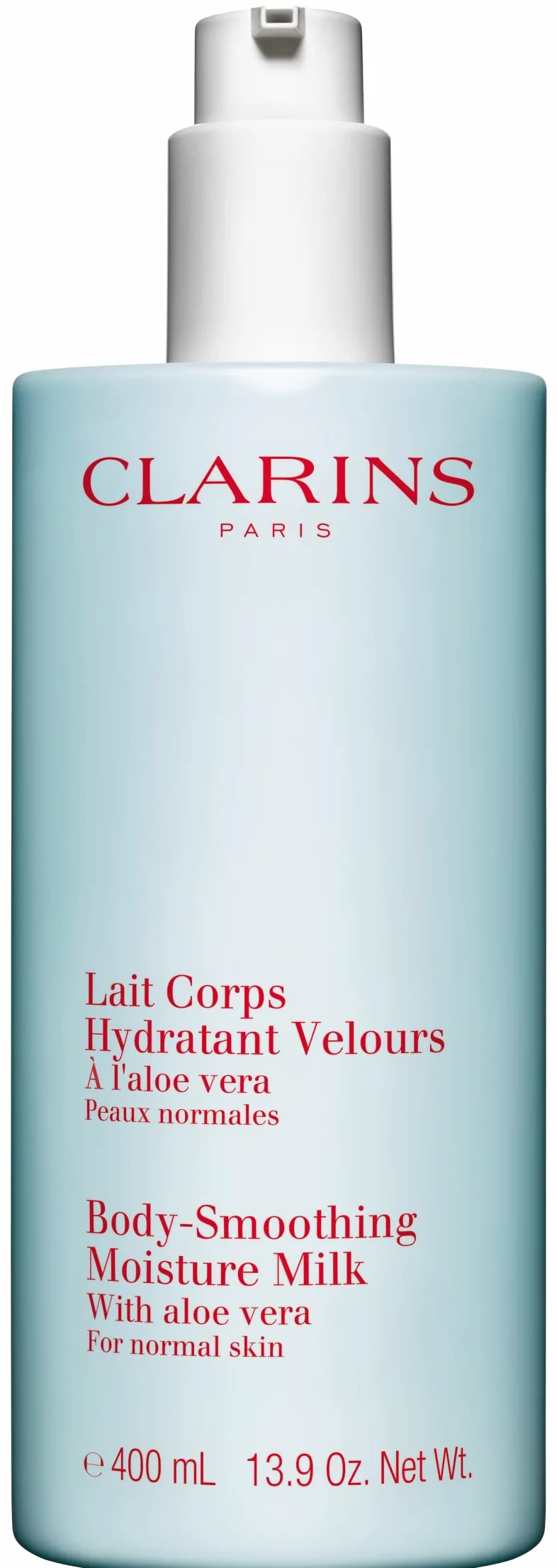 Clarins latte corpo idratante vellutato con aloe vera, 400 ml