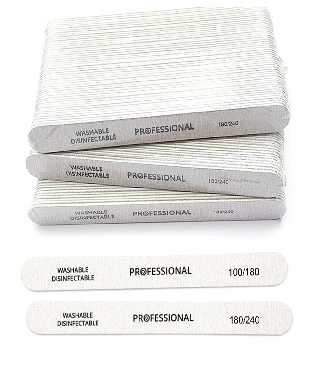 Buffer Unghie Lima for unghie da 10/25/50 pezzi per Unghie | Smalto for manicure for pedicure con tampone di levigatura 100/180/240(180 240 50PCS)