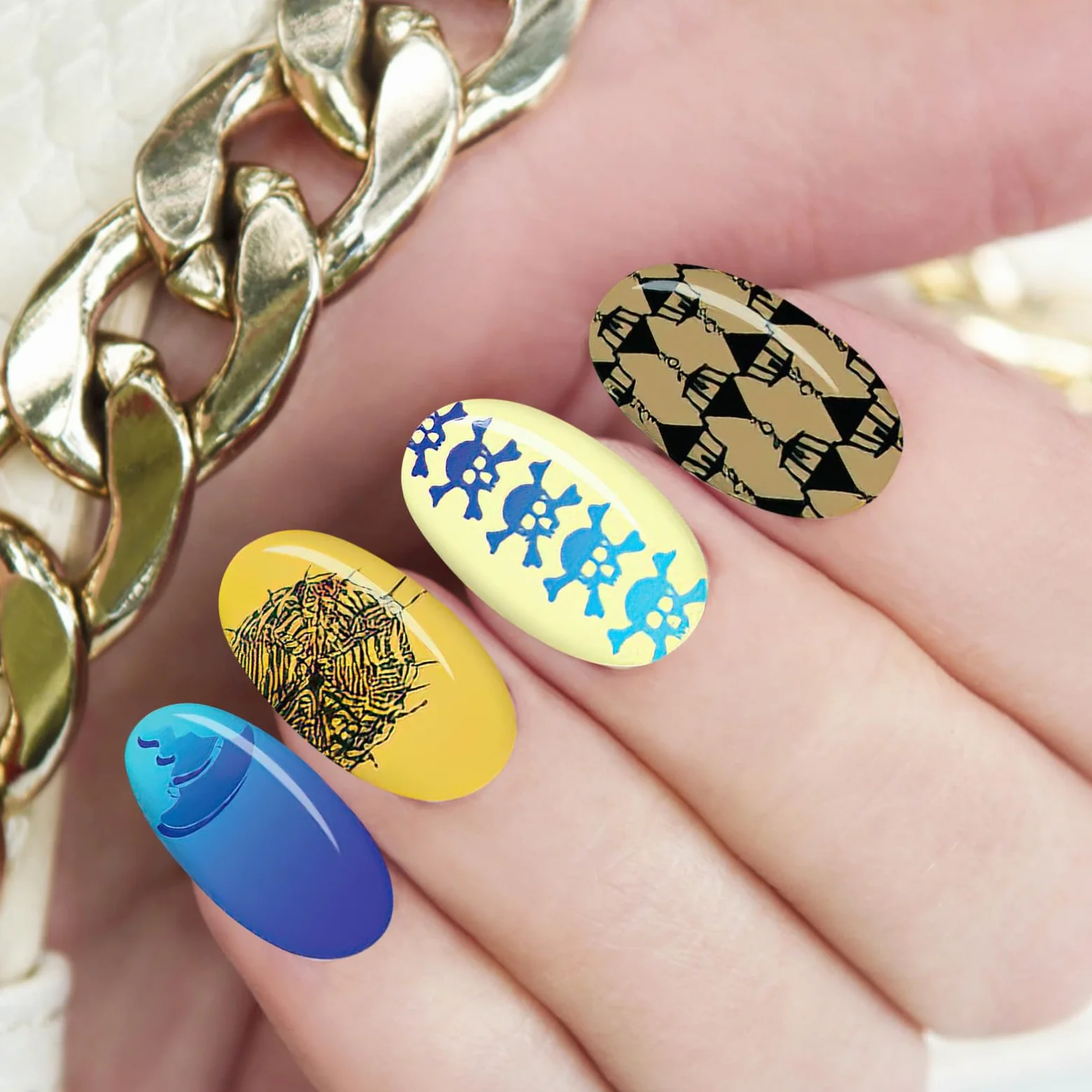 Healvian 8fogli Piastra Per Stamping Unghie Halloween Inossidabile Con Motivi Festivi Per Nail Art Kit Manicure Per Amanti Della Bellezza Durante Le Feste Di Halloween