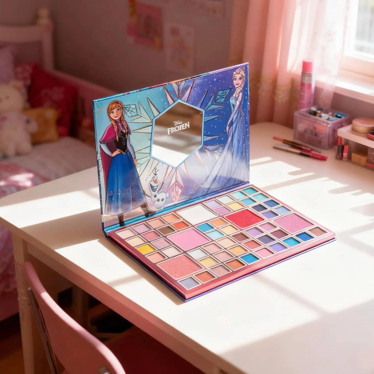 Disney Frozen Palette Ombretti 55 Colori con Specchio