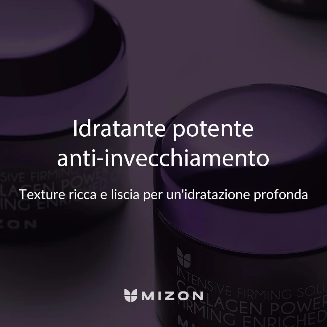 [Mizon] Crema Arricchita con Collagene Marino (50ml) Cura della pelle coreana, collagene marino ricco al 54%, cura intensiva antietà e linee sottili (Collagen Power Firming Enriched Cream)