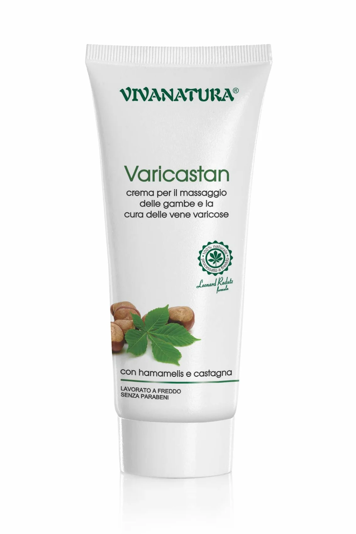 CREMA CONTRO LE VENE VARICOSE PRIMO CLASSIFICATO 2019-2021 VARICASTAN VIVANATURA 100% NATURALE SENZA PARABENI LAVORATA A FREDDO IMBALLO ITALIANO L'ORIGINALE 100%