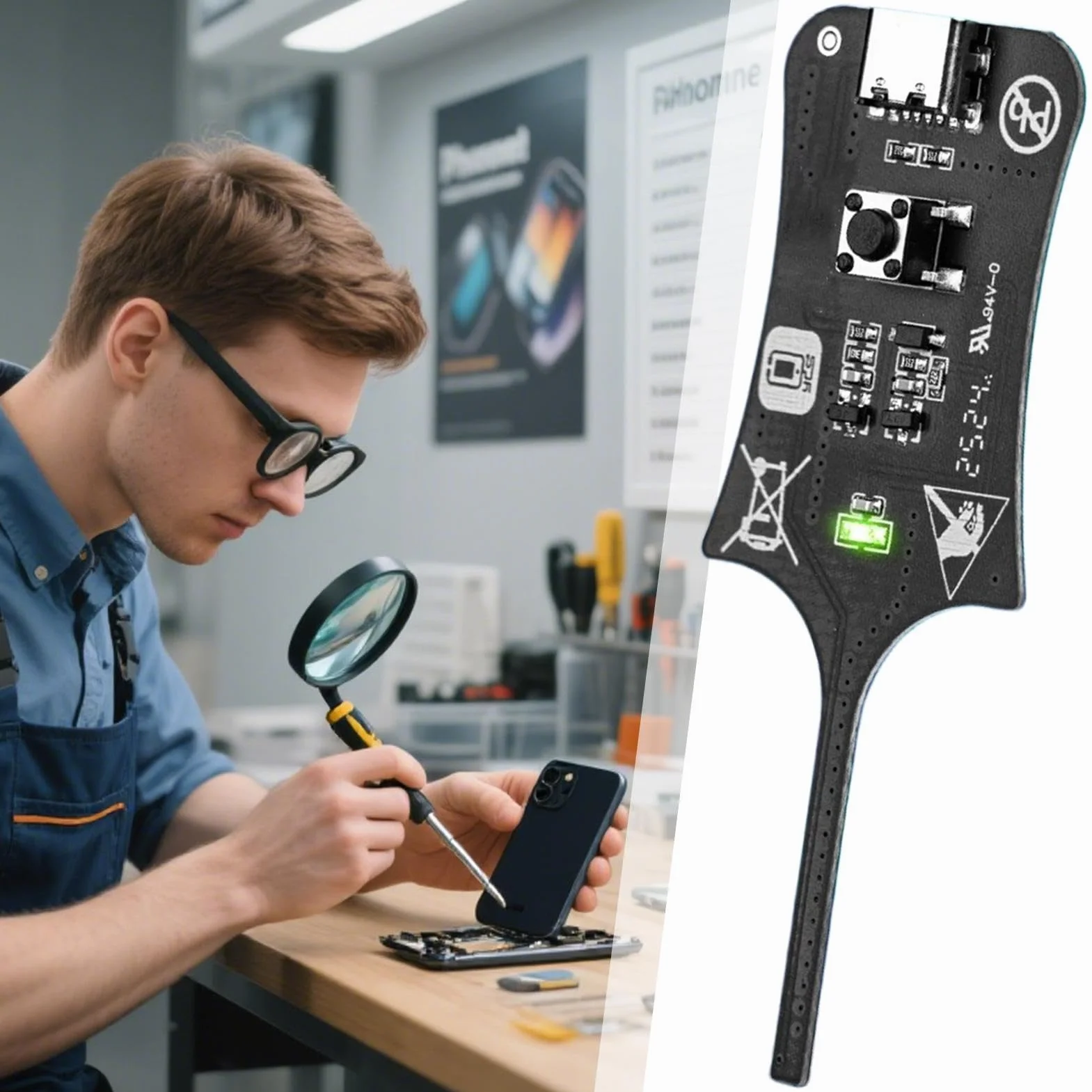 Tester Per Scheda Madre Professionale Induttanza PCB Dimensioni Compatte Portatile