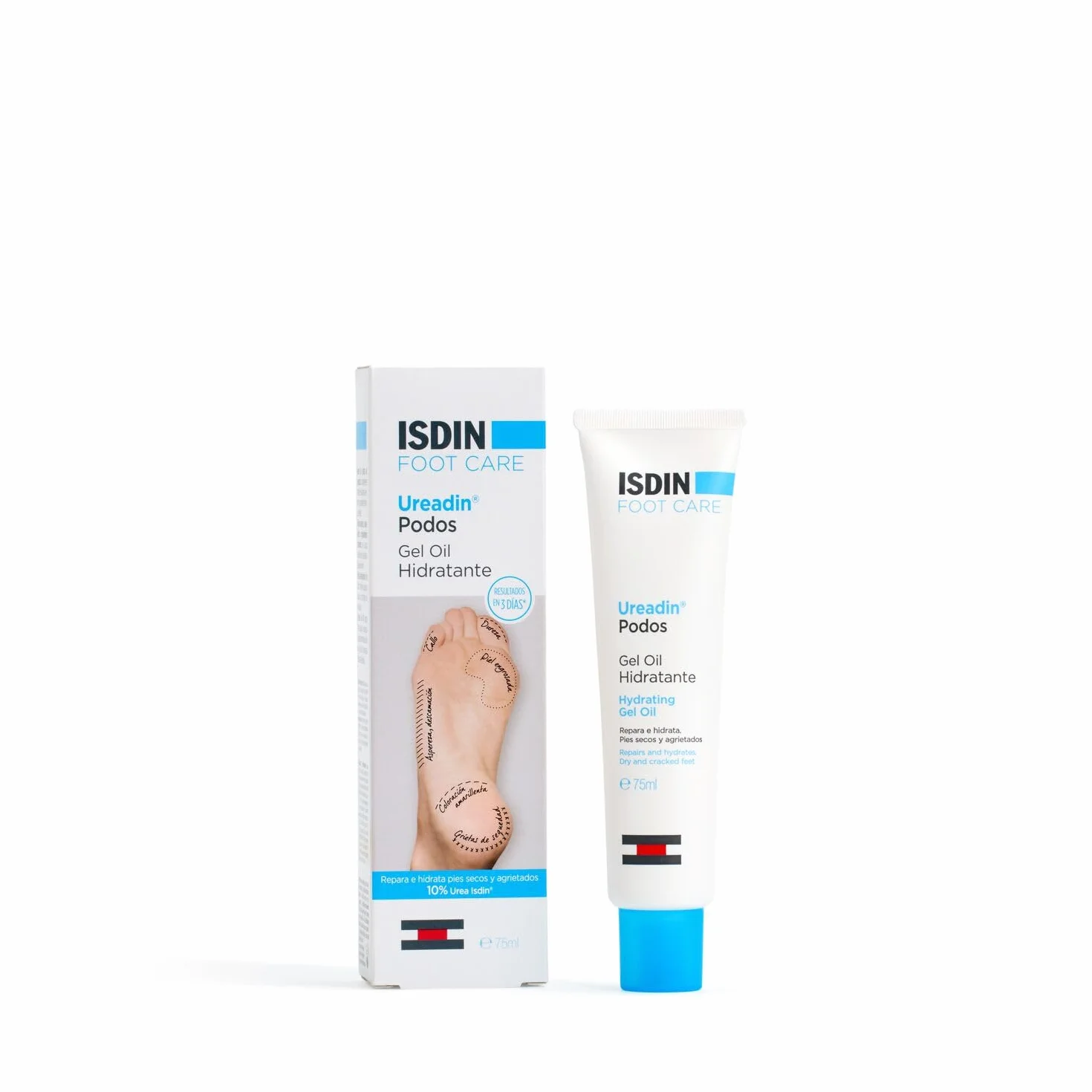 ISDIN Ureadin Podos 75 ml Gel Olio Idratante 10% Urea Ripara Piedi Secchi Screpolati