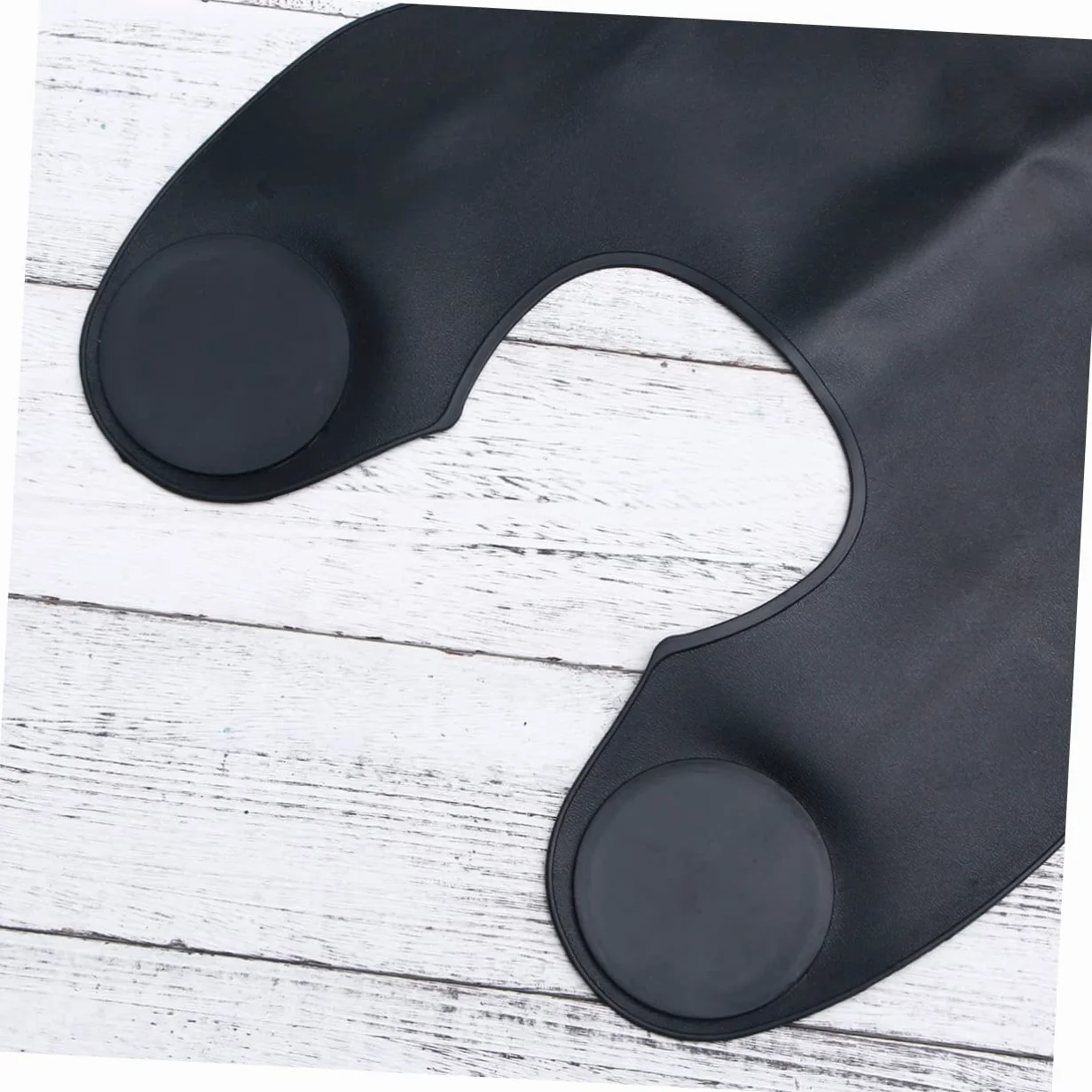 FRCOLOR Mantellina da Parrucchiere in Silicone Nera per Tintura e Lavaggio | Salone e Casa, Collo Regolabile, Facile da Pulire, Asciugatura Rapida, Adatta a Adulti e Ragazzo Ragazza