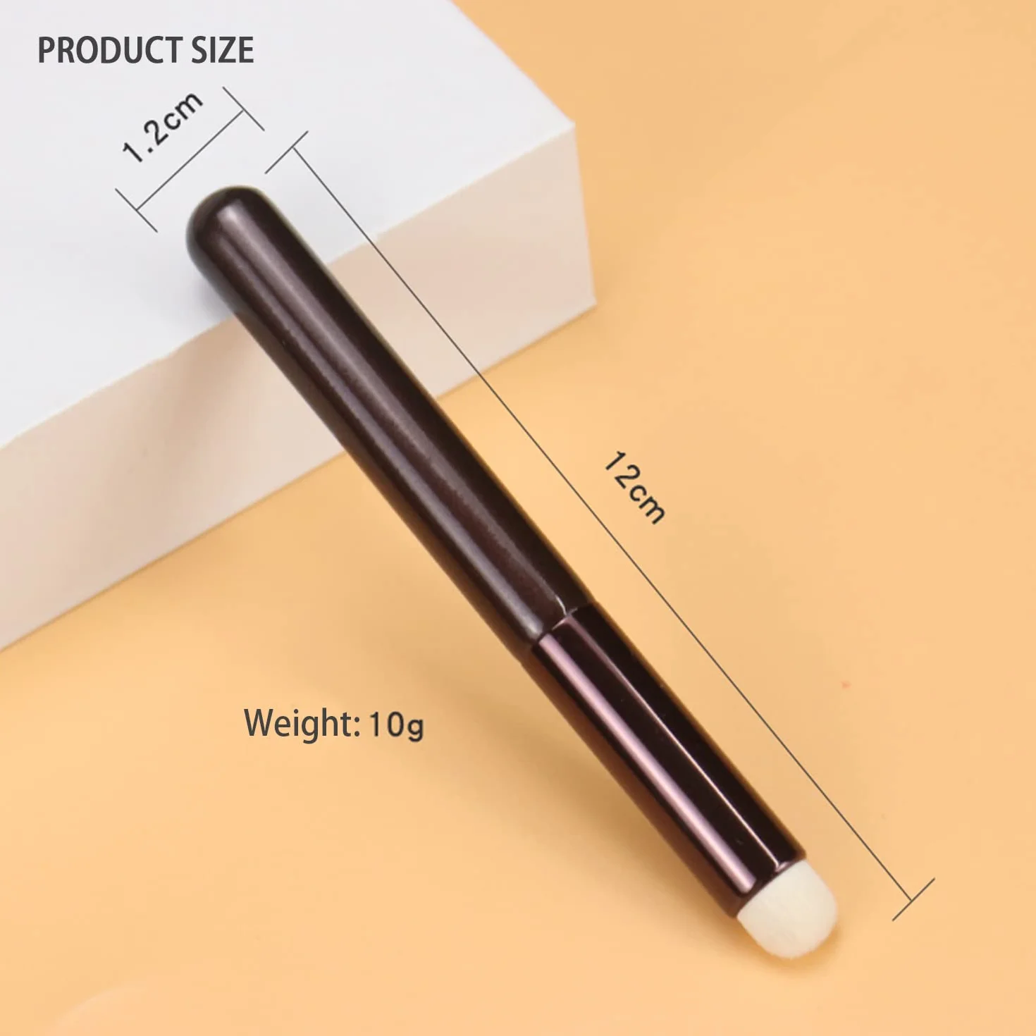 Spazzola per labbra, spazzola rotonda per sbavature, pennello professionale effetto opaco, pennello per rossetto in fibra artificiale