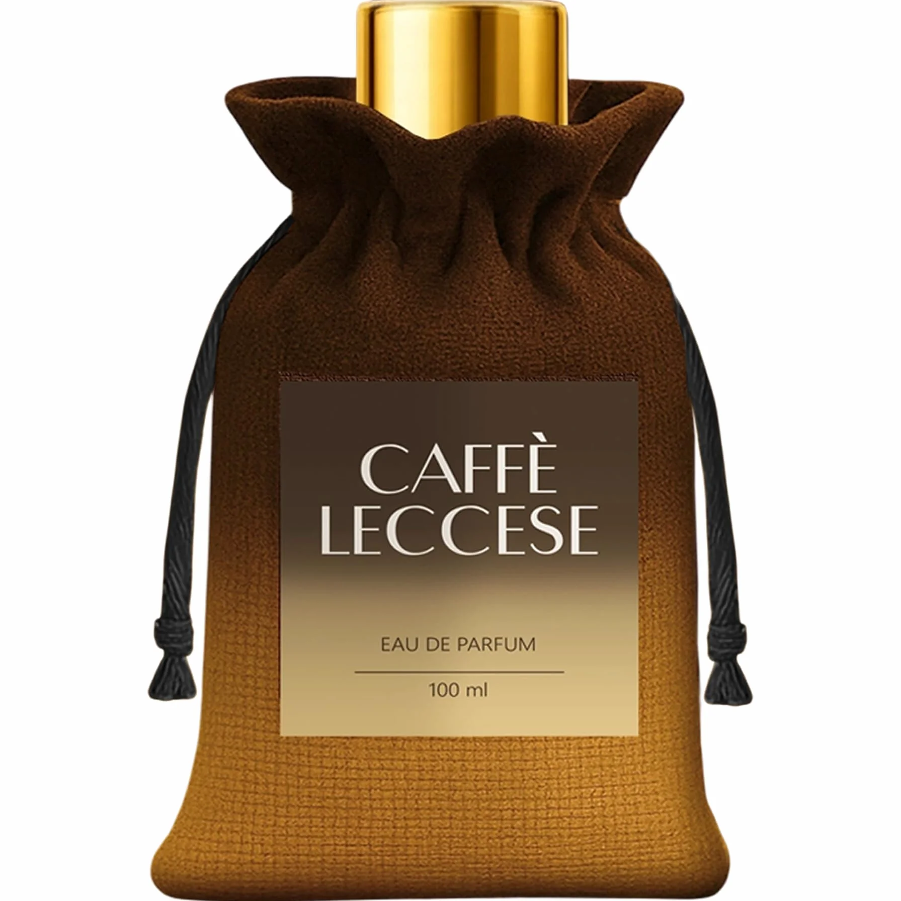 Profumo Caffè Leccese, Fragranza Unisex, Eau de Parfum, 100ML, Aroma Mandorla e Caffe, Made in Italy, Gold Collection, Il Signore dei Profumi, Caffè del Salento e Puglia