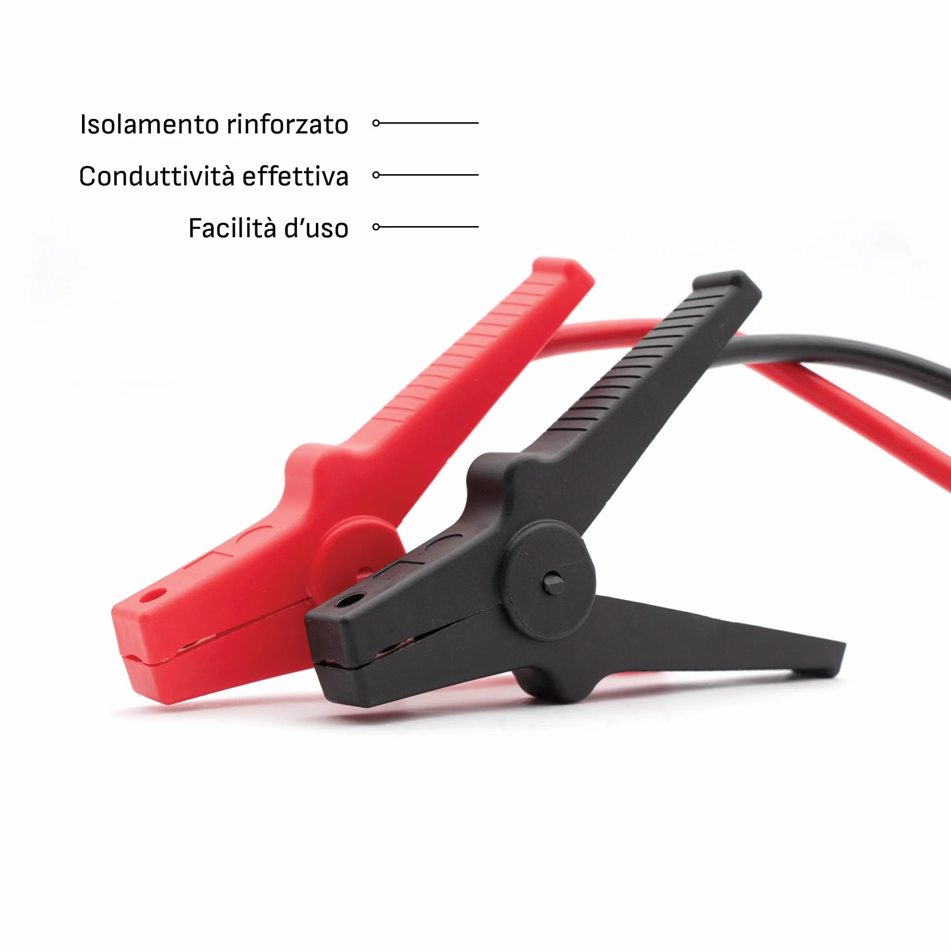 Schumacher Electric Cables de arranque 3m 16mm² Batería 6V/12V/24V Morsetti isolati GS/TÜV