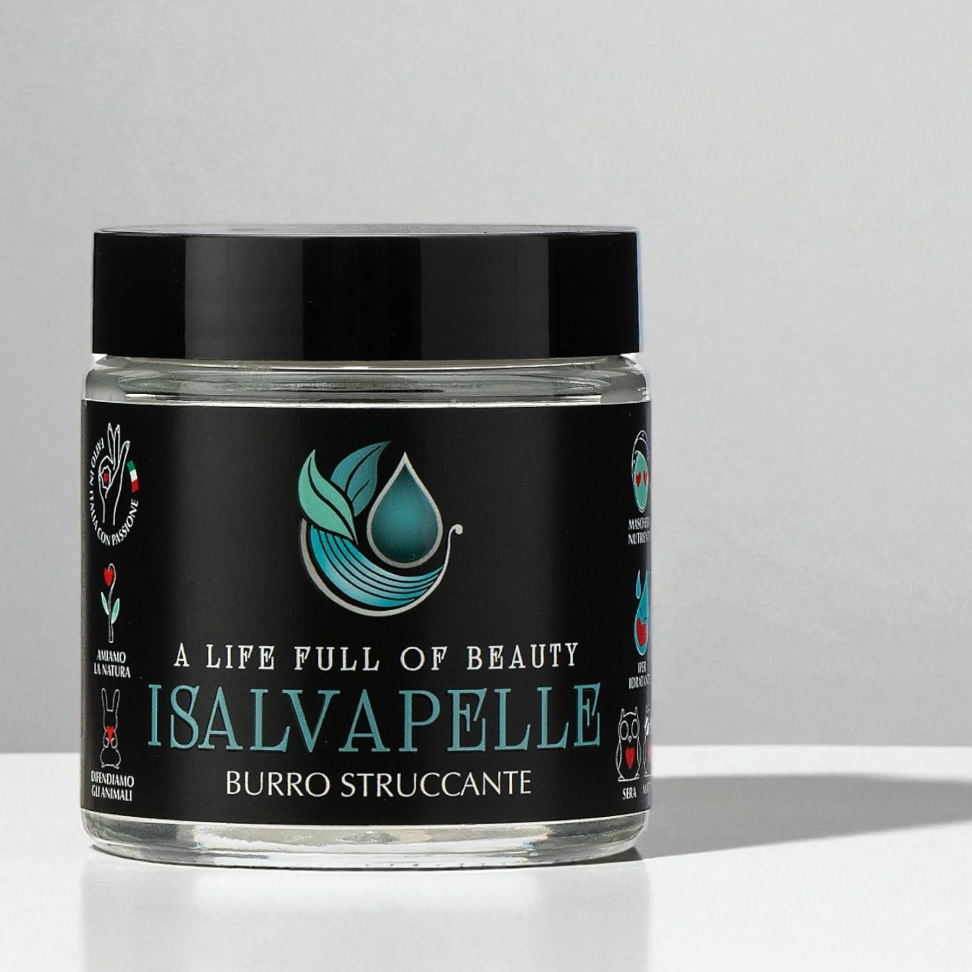 I Salvapelle Burro Struccante Viso e Occhi – Cleansing Balm 80 ml – Detergente Solido per Skincare Naturale Waterproof – Pulizia e Maschera Idratante 2 in 1 con Burro di Karité per Pelle Sensibile