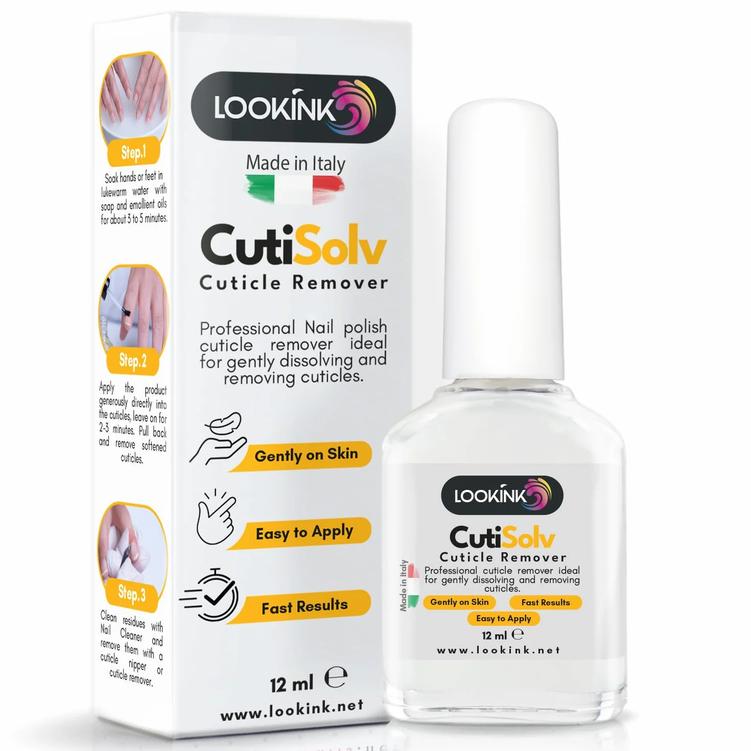 Rimuovi Cuticole Professionale 12 ml – Made in Italy | Cuticle Remover per Unghie | Scioglie e Rimuove Cuticole Dure | Formula Delicata e Cremosa
