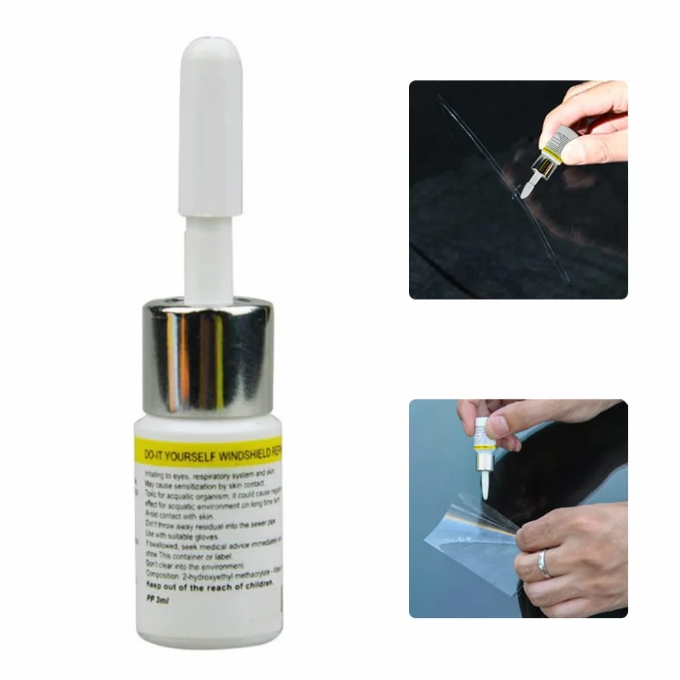 Colla per riparazione del parabrezza auto 3 ml Strumento correttore vetro