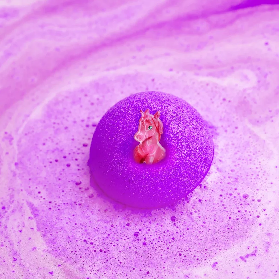 ZIMPLI Grandi Bombe da Bagno Unicorno a Sorpresa, 6 Giocattoli Inclusi, Set Regalo per Bambine