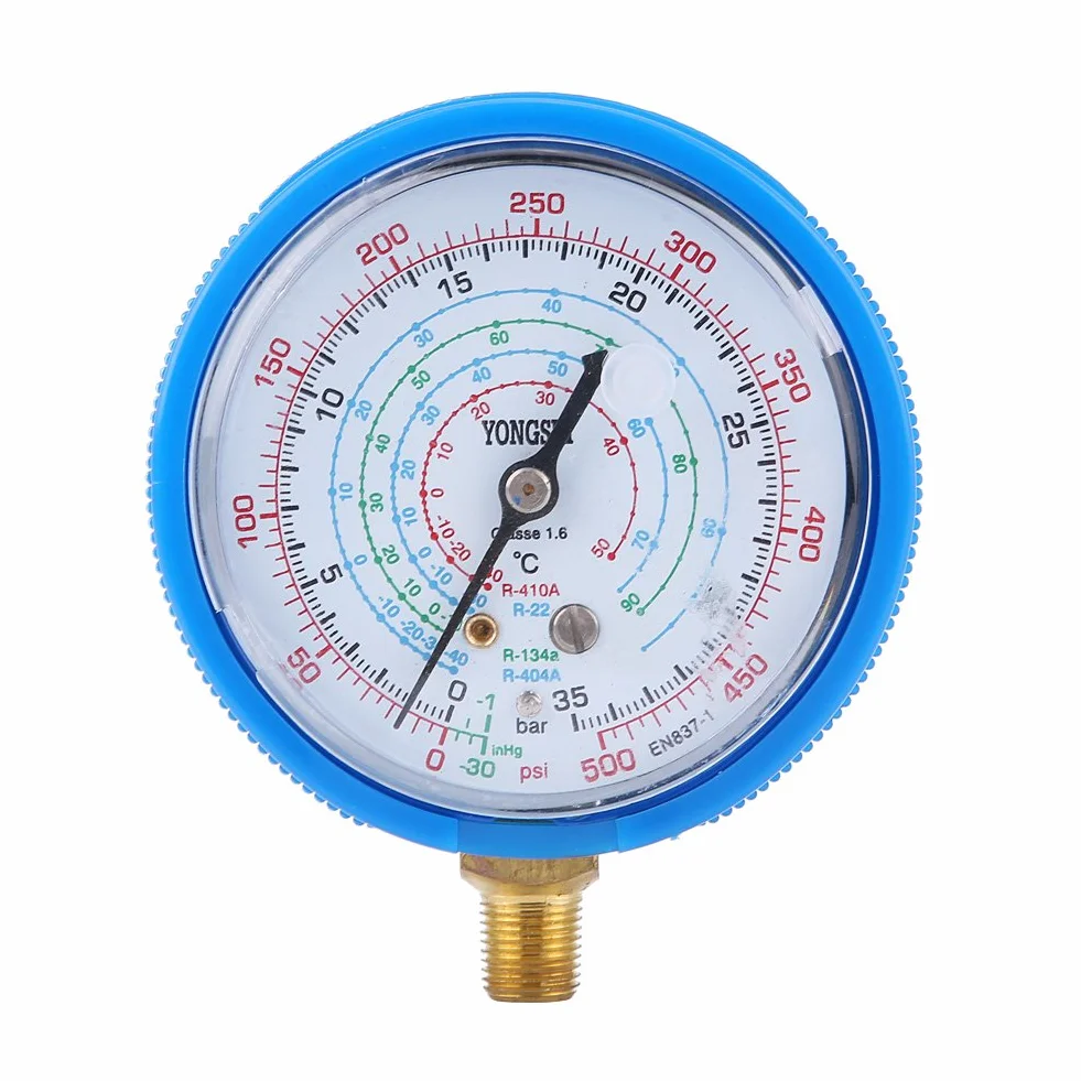 Kit Manometro per Condizionatore d'Aria, Manometri Alta e Bassa Pressione per Refrigeranti R410A R134A R22