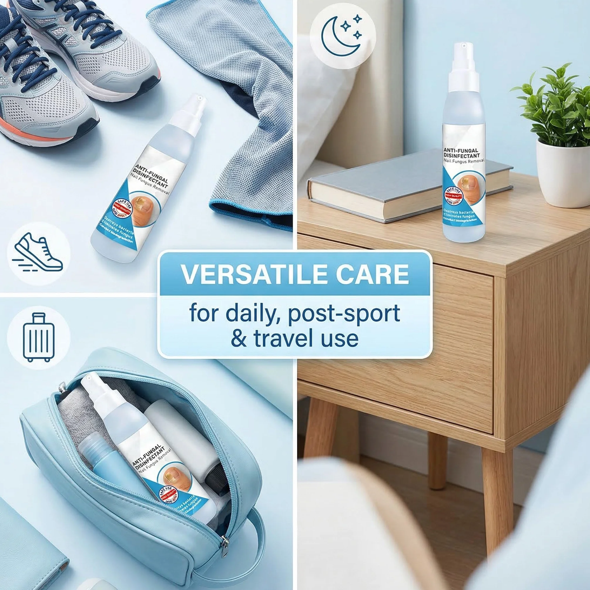 2 Pezzi Confezione da Spray Piedi, Cura dei Piede, Idrata e Protegge
