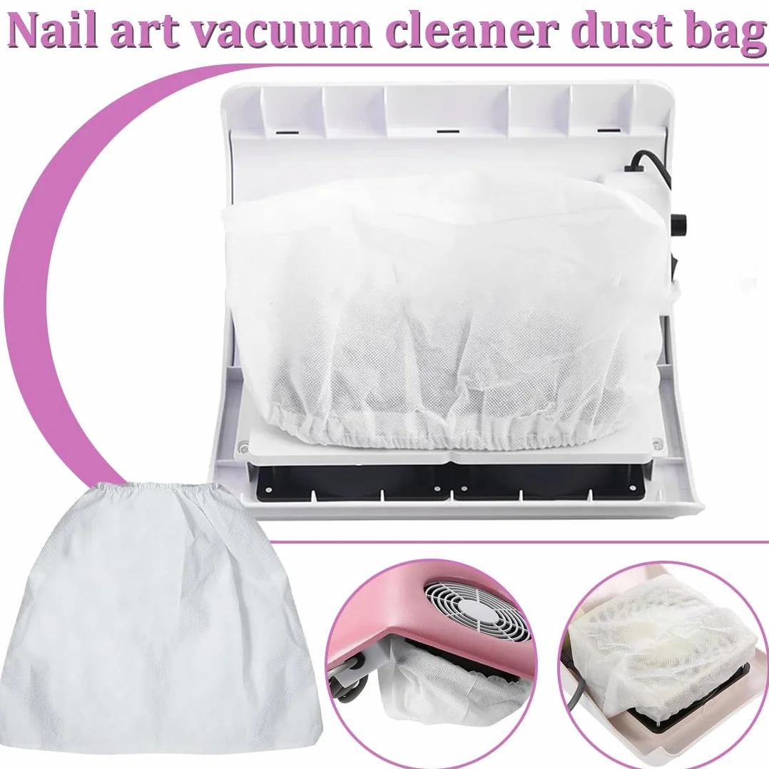 Asciuga unghie Accessori,Aspirapolvere per nail art da 4 pezzi, piccolo sacchetto per la raccolta della polvere, spesso sacchetto in tessuto non tessuto