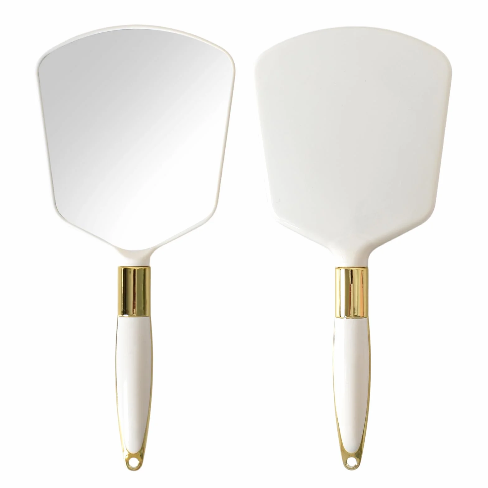 Beauty Specchio Ovale, Specchio Portatile con Manico, Specchios Portatile con Manico dal Design Ergonomico, Ingrandimento Specchios Cosmetico, Make Up per Cura Viso e Capelli