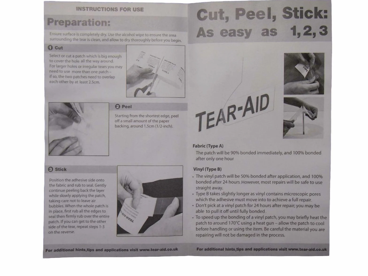 TEAR-AID Kit riparazione aquilone 6x3 tipo A