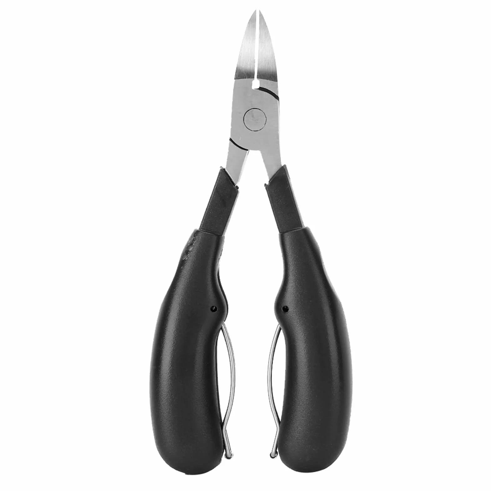 Pinza per Cuticole Professionale in Acciaio Inossidabile per Unghie Incarnite con Manico Ergonomico (BLACK)