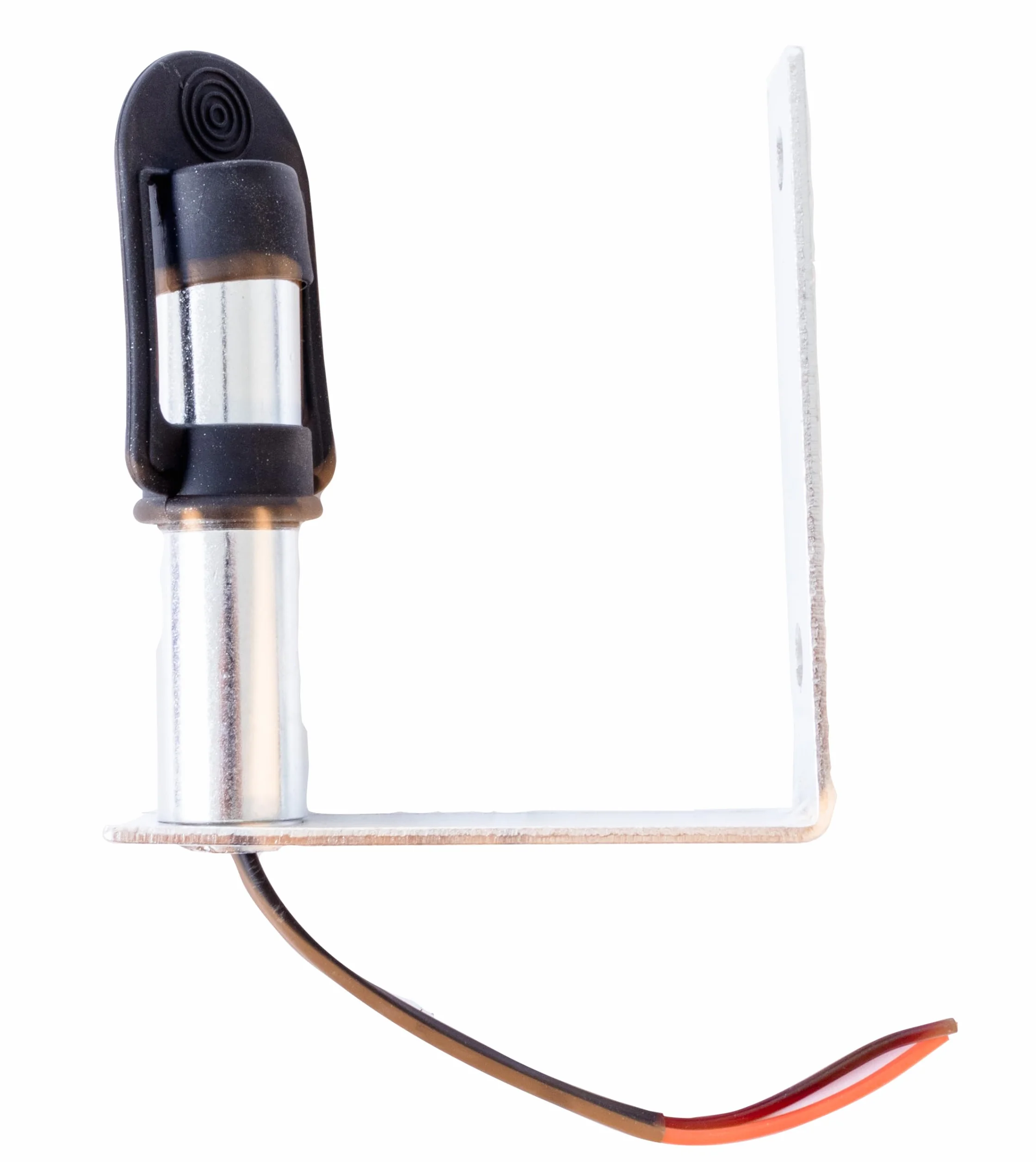 Piantone di Supporto per Lampeggiante in Metallo Zincato 121 mm 24 mm Staffa a L
