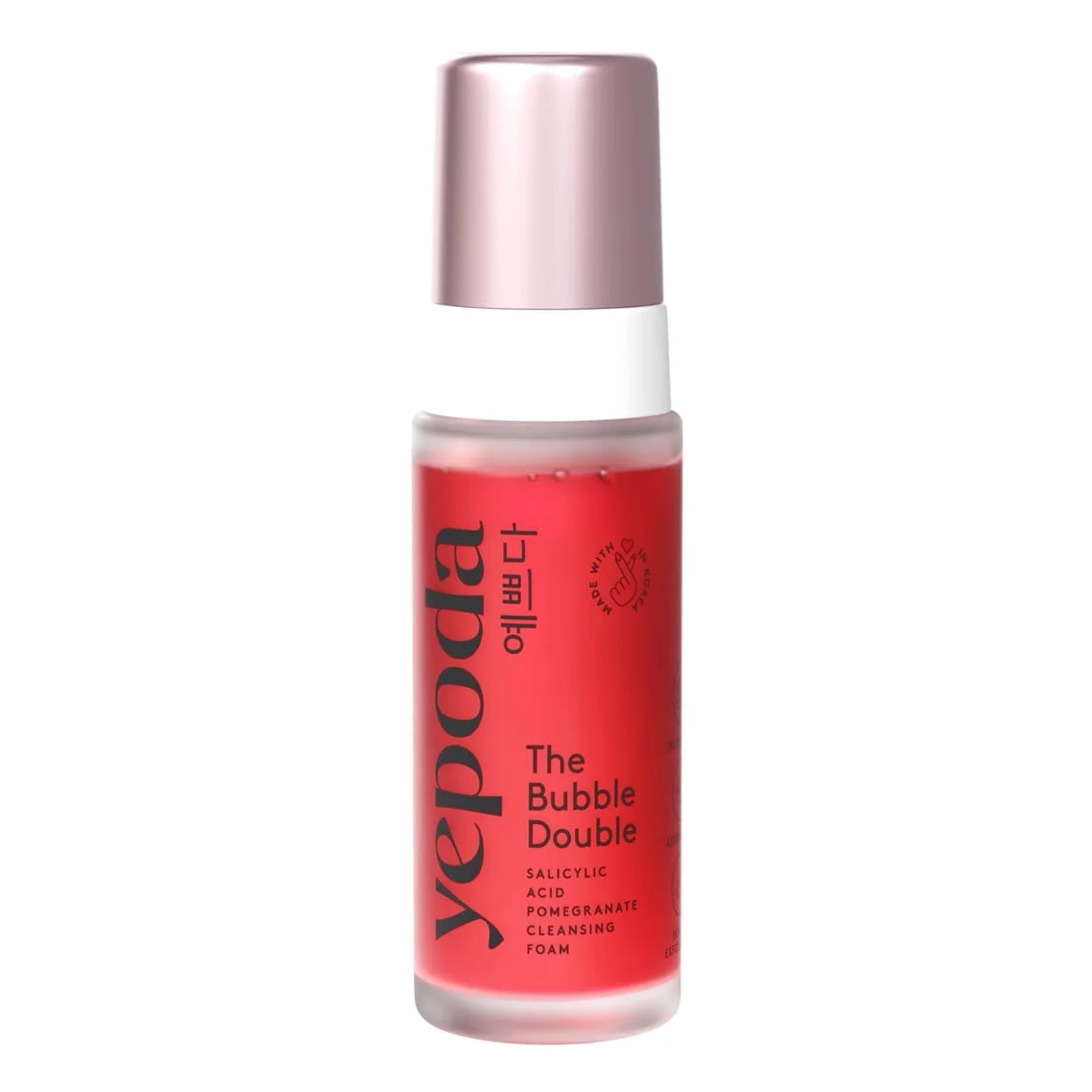 Yepoda The Bubble Double è una schiuma detergente coreana vegana che esfolia delicatamente, deterge i pori in profondità e aiuta a prevenire le impurità. Adatta a tutti i tipi di pelle, 120 ml