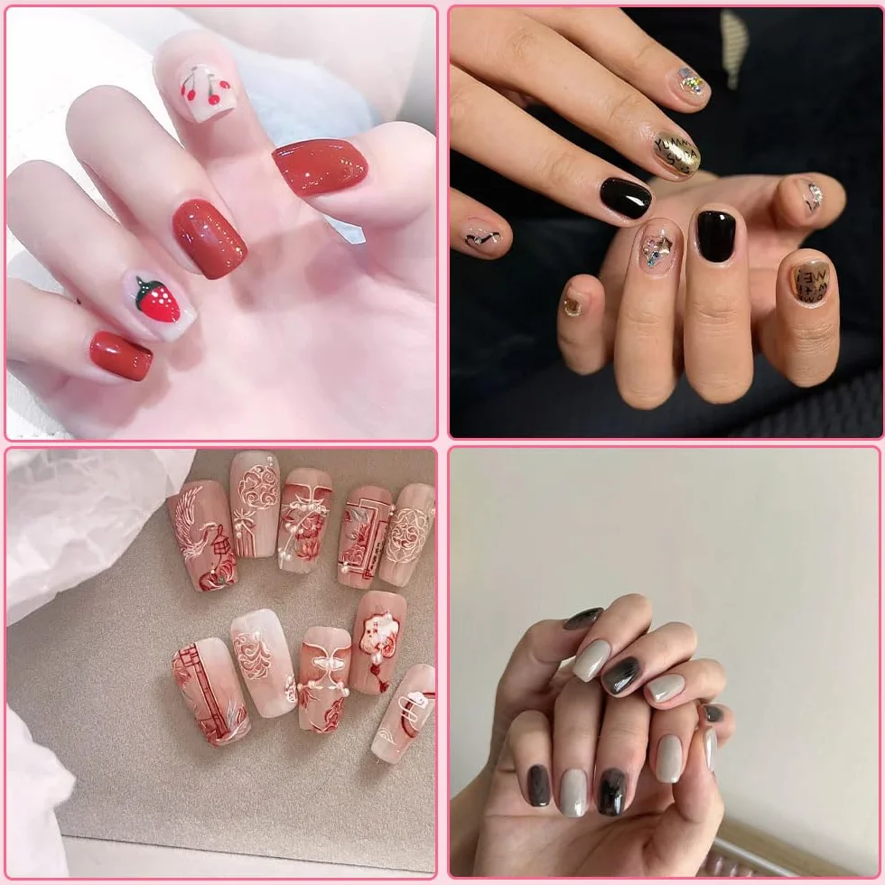 Pennello per Unghie, Pennello per Unghie in Gel, Pennello per Dipingere le Unghie, Design per Unghie in Gel UV, Strumenti per la Nail Art