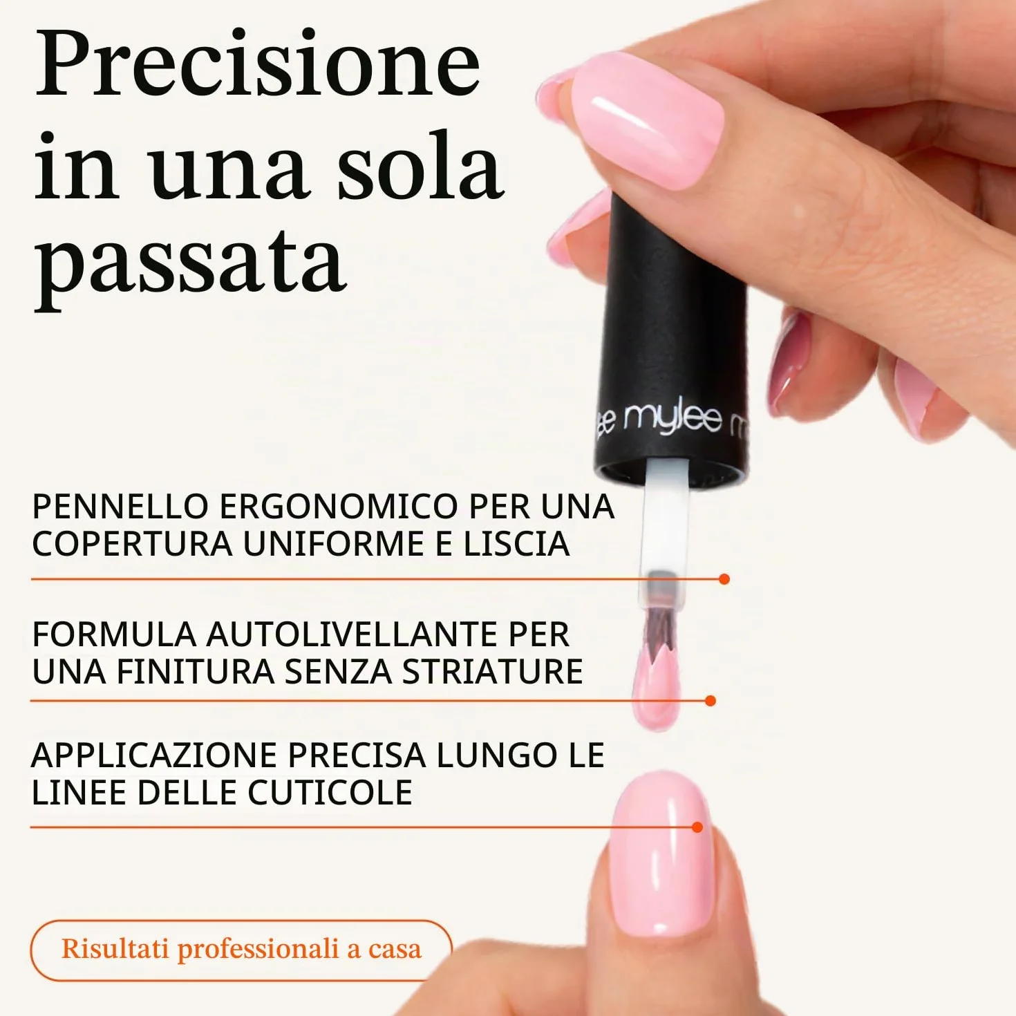 Mylee Smalto Gel Semipermanente 8ml Californian Love UV LED Nail Art Manicure Pedicure Lunga Durata Vegan Cruelty Free