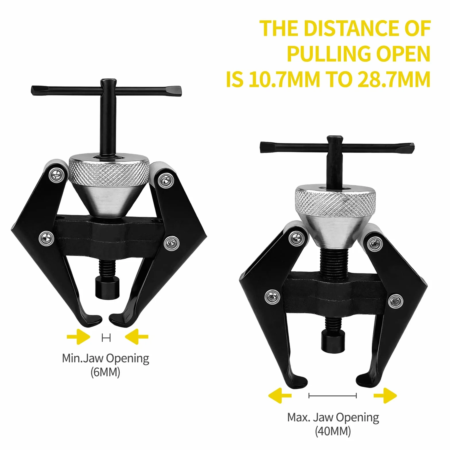 Estrattore per Braccio Tergicristallo 6–40 mm, Kit Estrazione Terminali Batteria e Cuscinetti Regolabile
