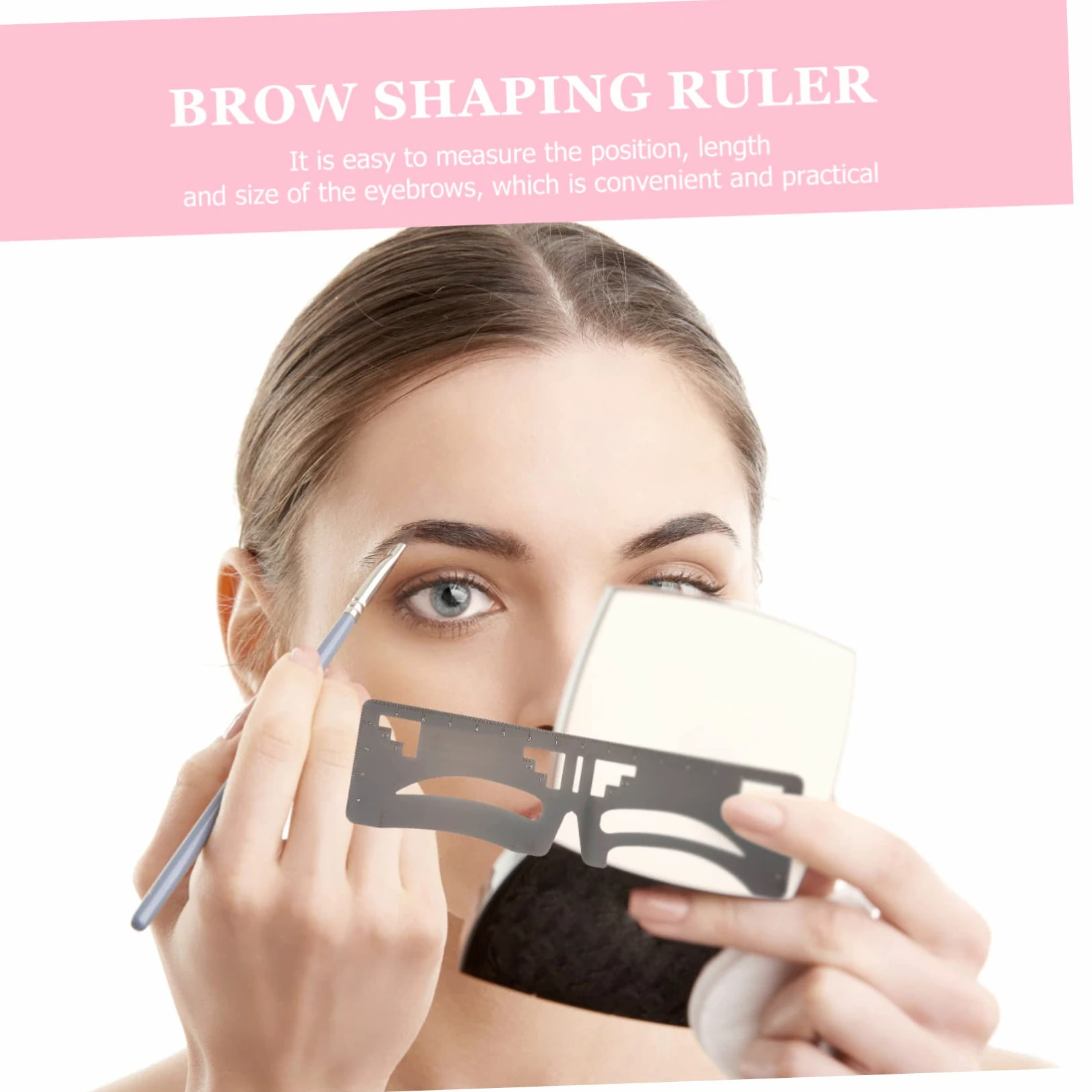DOITOOL 6pezzi Ruler Per Sopracciglia Inossidabile Per Sopracciglia Strumento Makeup Per e Ragazze Stencil Per Design