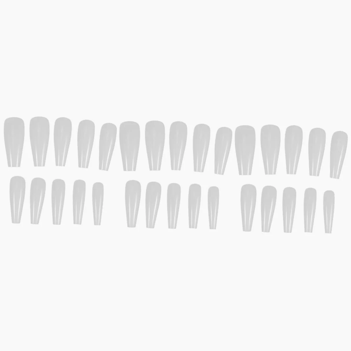 LALAFINA 1500pezzi Lunghe Punte Per Unghie Artificiali Copertura Colore Accessori Per Nail Manicure Facile Applicare Per e