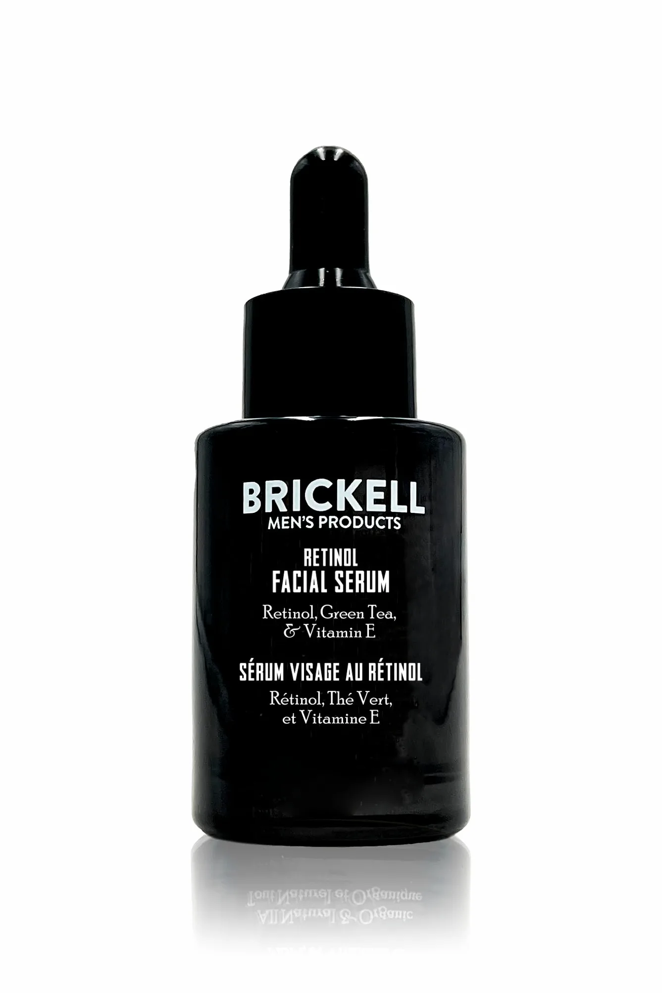 Brickell Siero al Retinolo da Uomo per Rassodare le Linee del Viso e le Rughe degli Occhi, Siero per la Cura della Pelle del Viso Idratante Profonda per Anti-età, Senza Profumo, 30 ml
