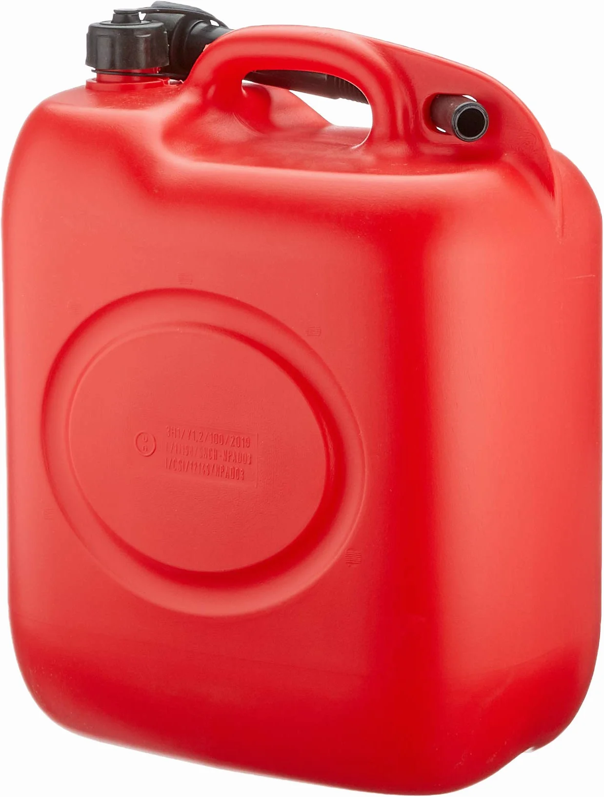 Tanica in plastica rossa da 20 lt