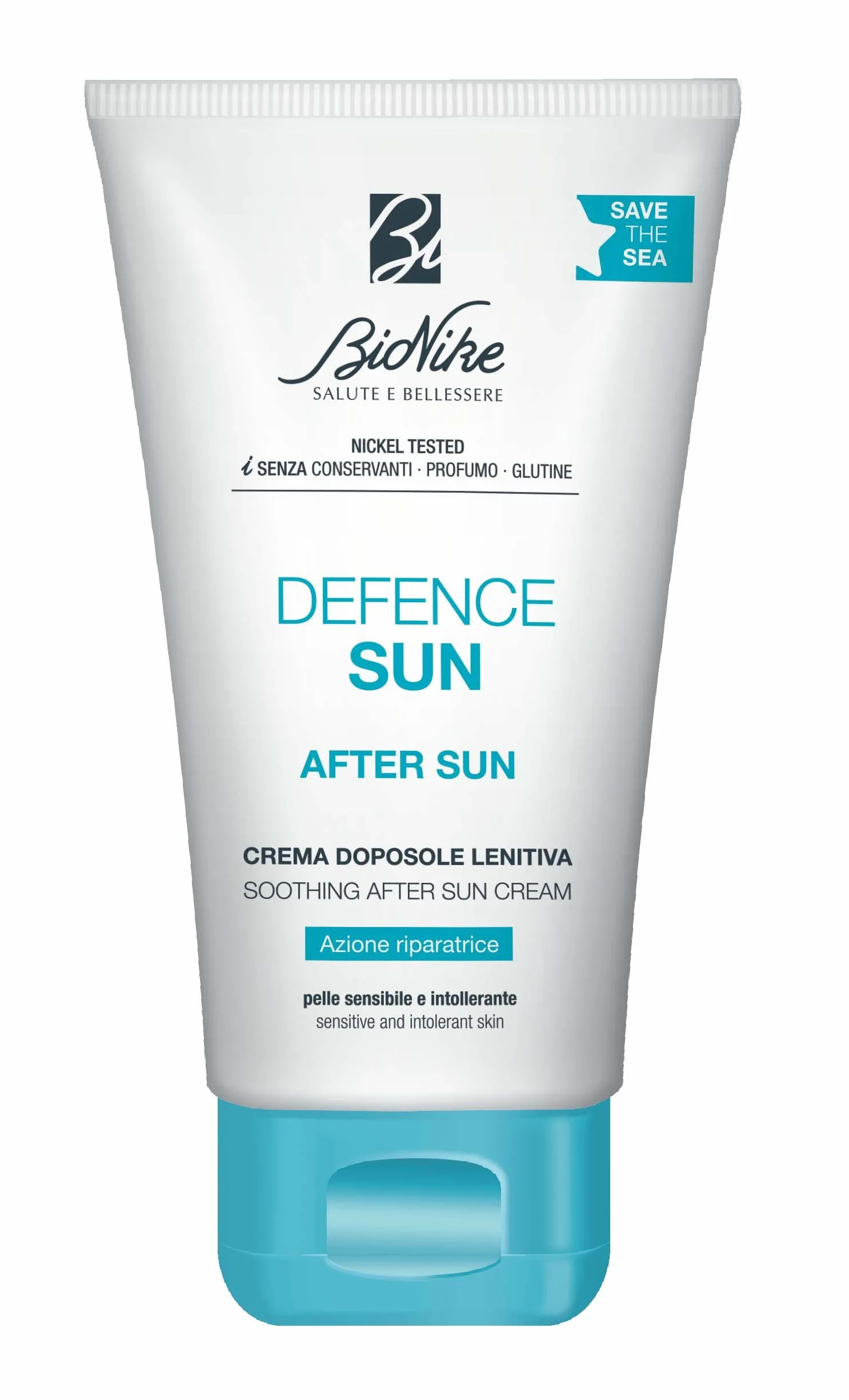 Bionike Defence Sun - Crema Corpo Doposole per Pelli Sensibili e Intolleranti, Azione Riparatrice e Antiossidante, Riduce Rossore e Irritazione, Idrata e Rinfresca la Pelle, 75 ml