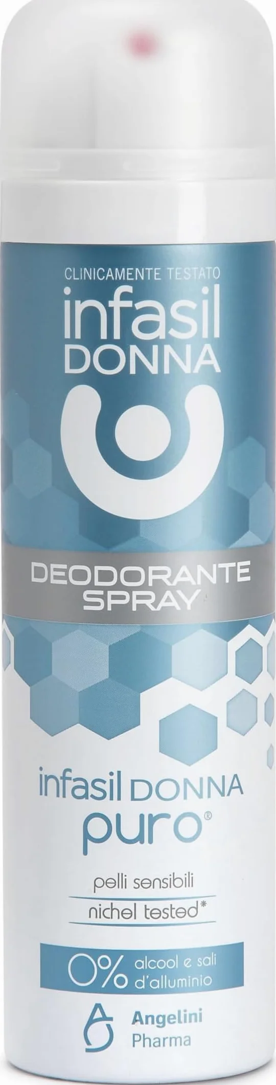 Infasil Deodorante Spray Donna Puro per Pelli Sensibili, Senza Sali di Alluminio e Senza Alcol, Nichel Tested, 150 ml (Confezione da 5)