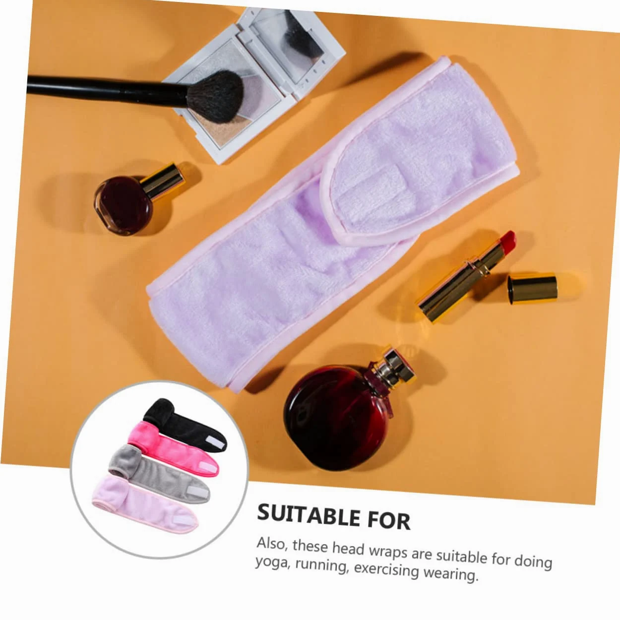 DOITOOL 12pezzi Fasce Per Makeup Microfibra Eleganti Fasce Elastiche Per Lavaggio Viso Trucco e Yoga Per Donne e Ragazze