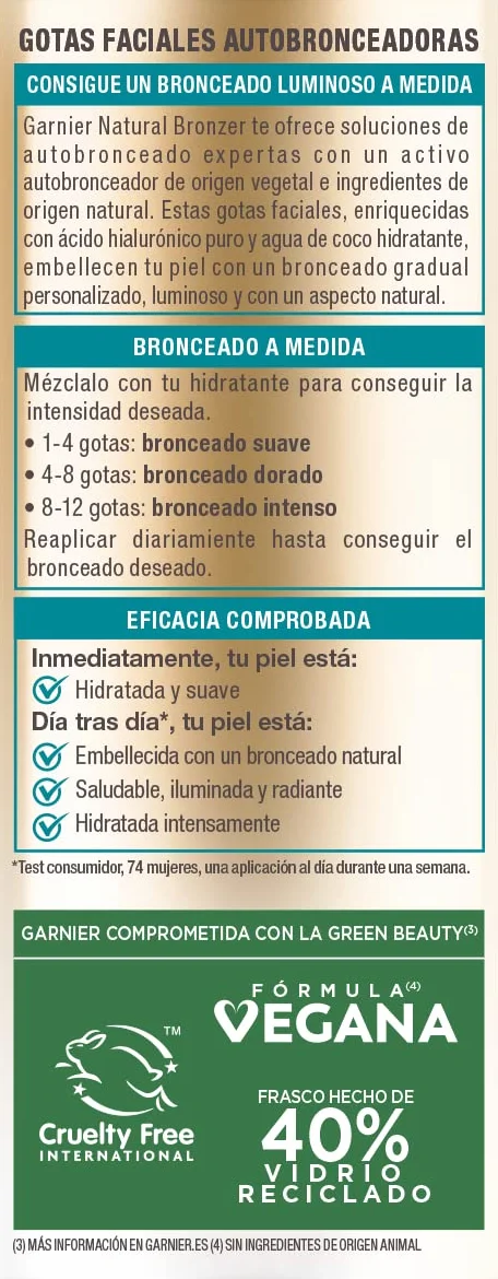 Delial Natural Bronzer Gocce Viso Autoabbronzanti con Acido Ialuronico e Acqua di Cocco 30 ml