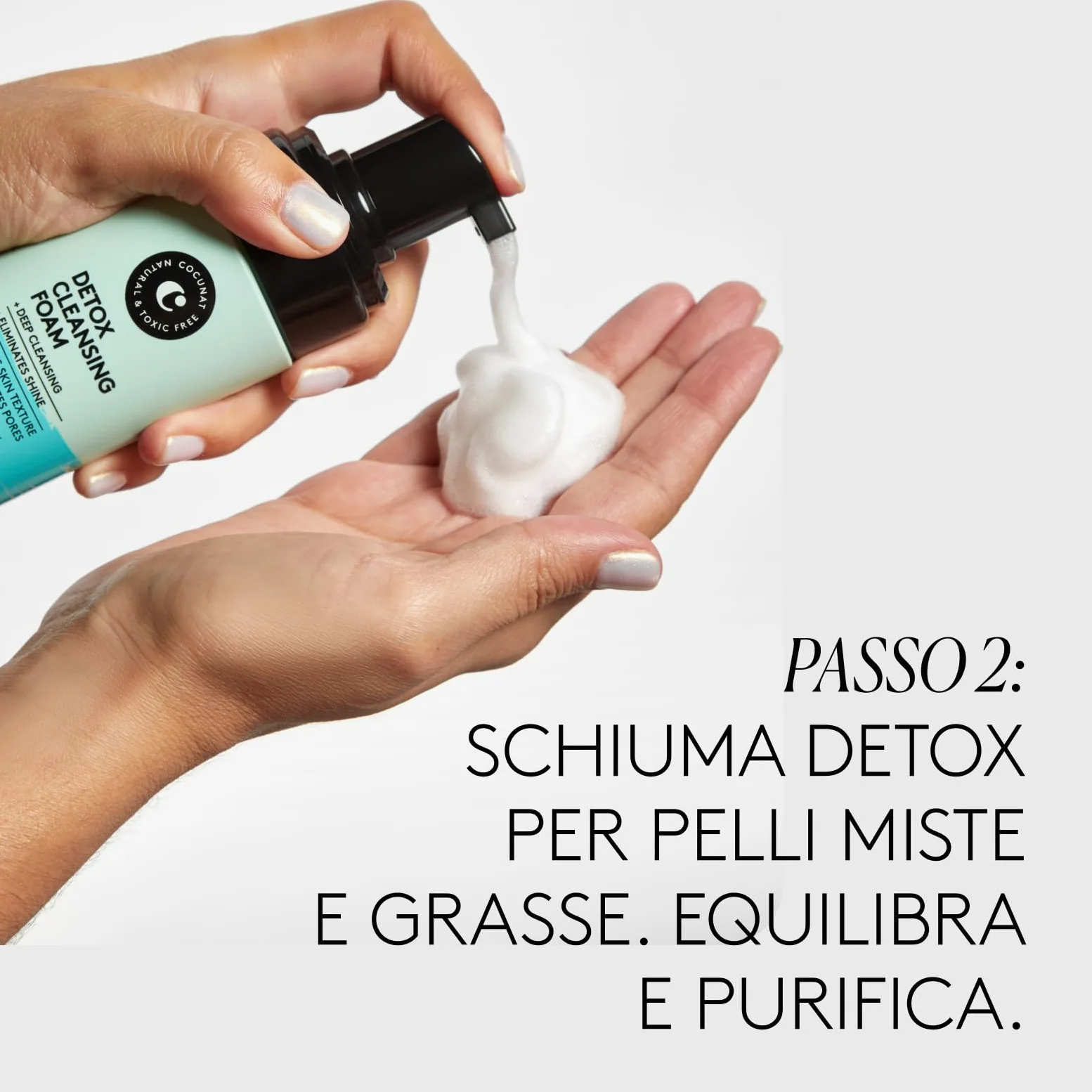 COCUNAT Set Doppia Detersione Acqua Micellare + Schiuma Detox 200+125ml | Duo detergente con Aloe e Lavanda + Schiuma con Hamamelis e Acido Azelaico. Purifica, tonifica e stringe i pori.